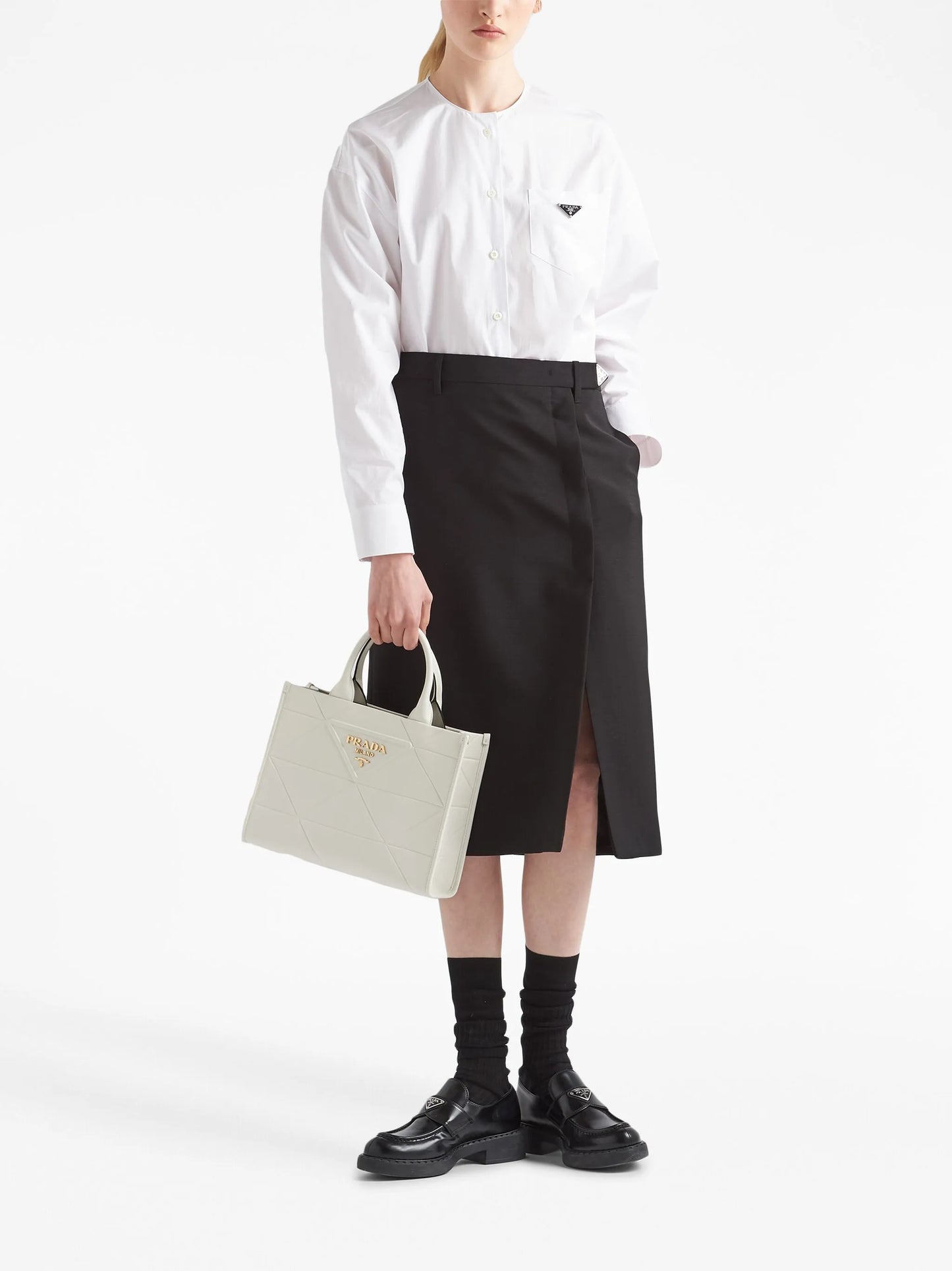 small Symbole leather tote bag