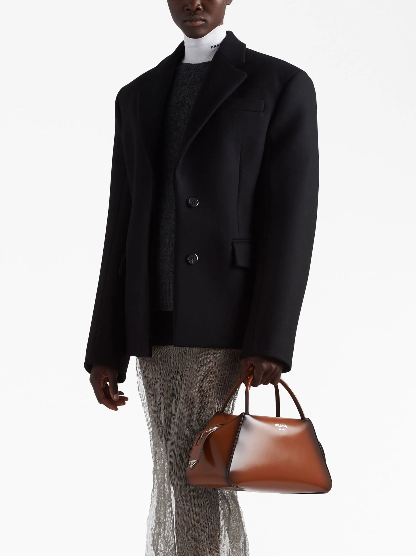 Medium brushed leather Prada Supernova handbag