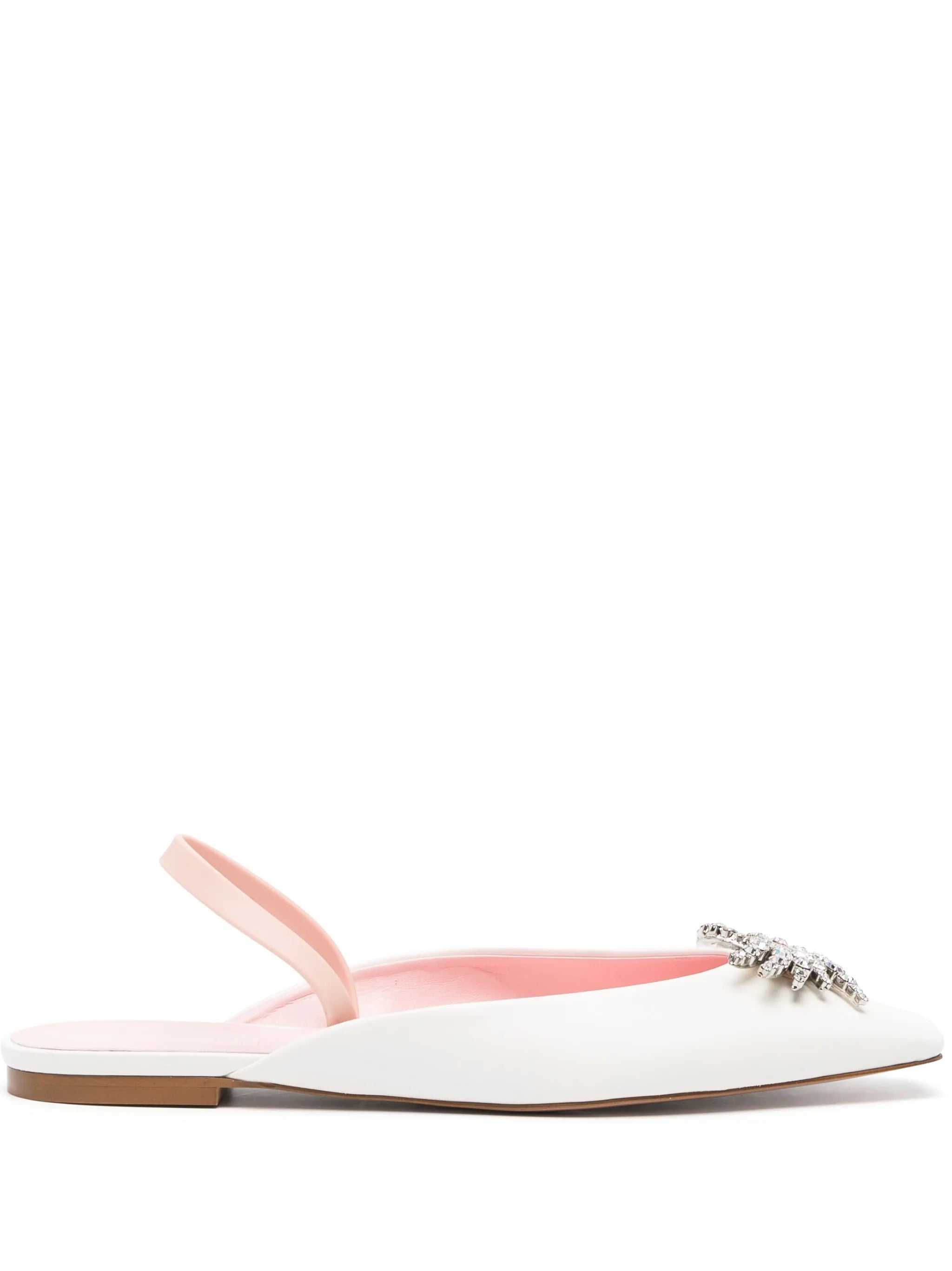 Drizella crystal-embellished ballerina shoes