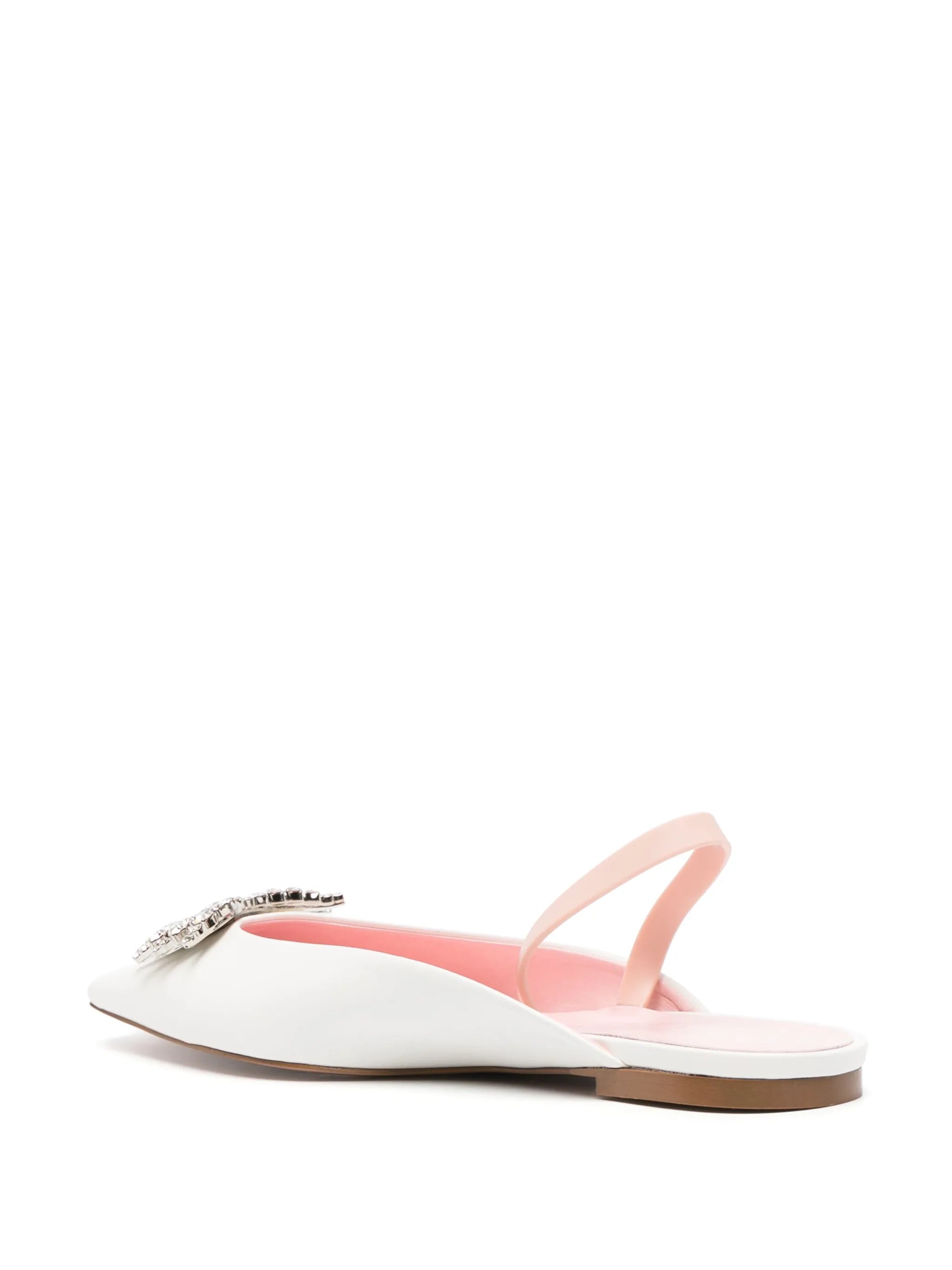 Drizella crystal-embellished ballerina shoes