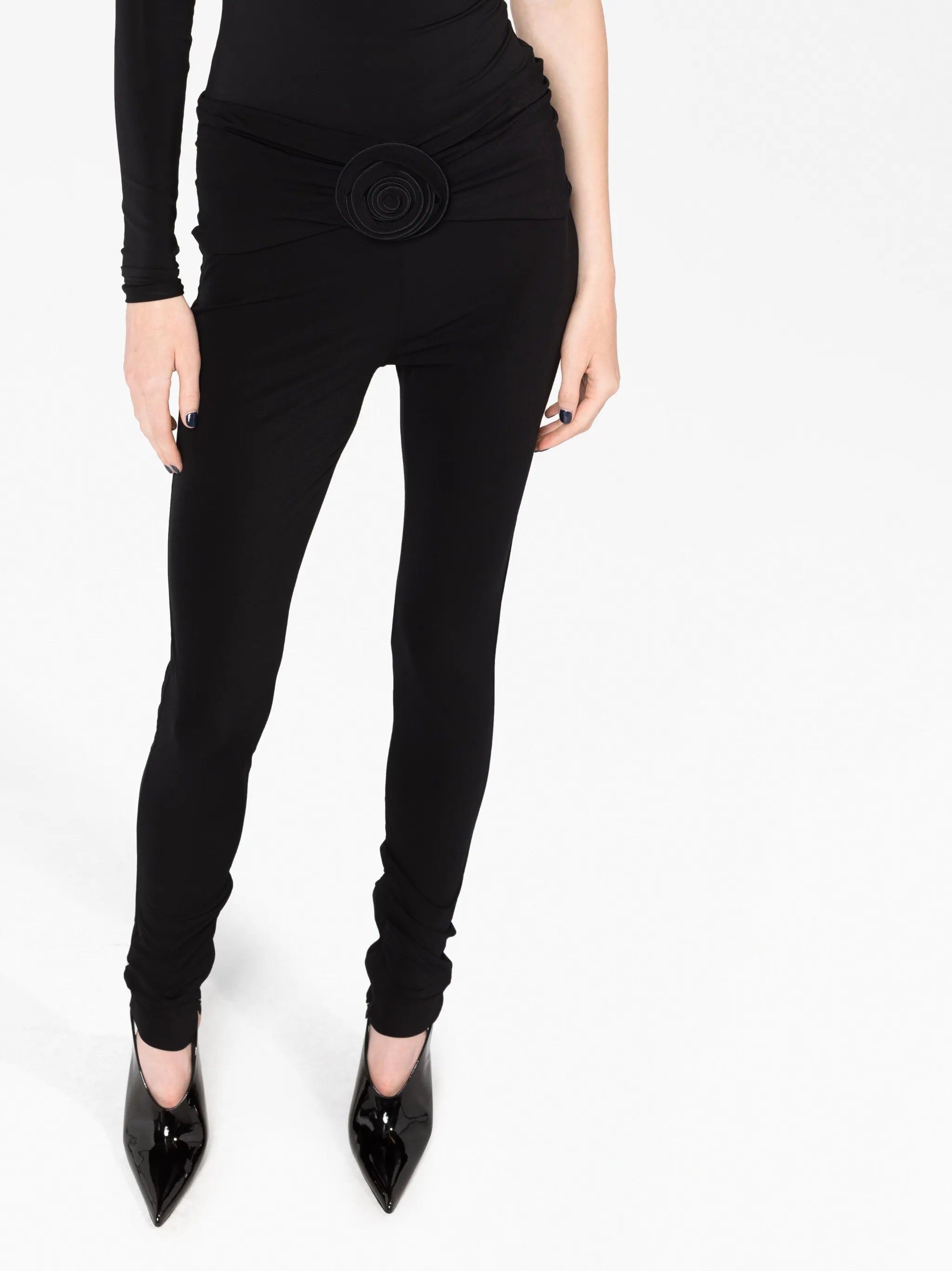 floral-detail leggings