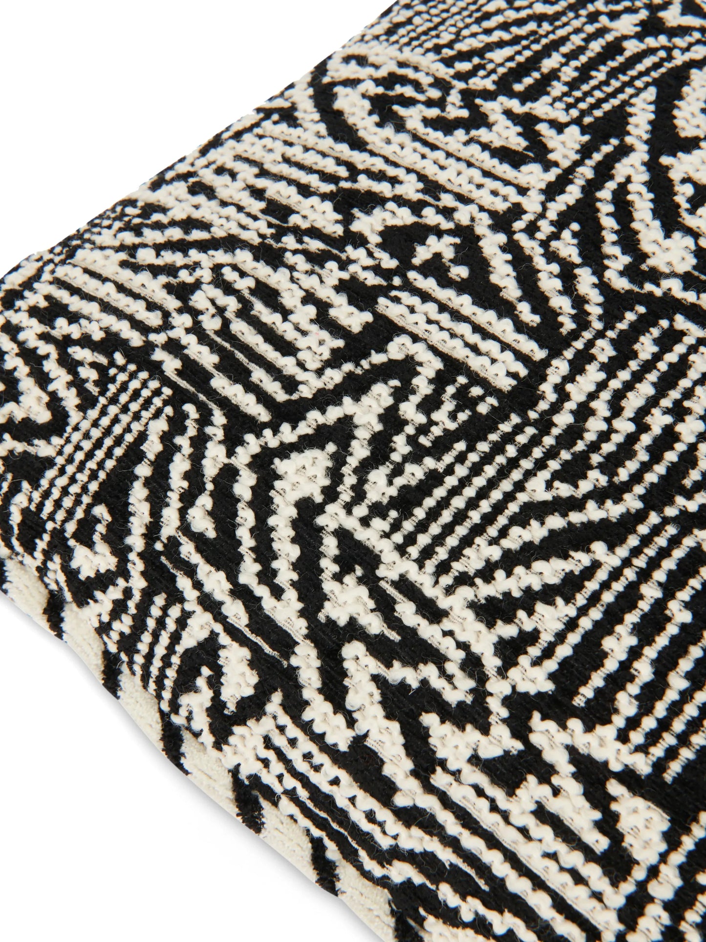 Noise bouclé rectangular cushion