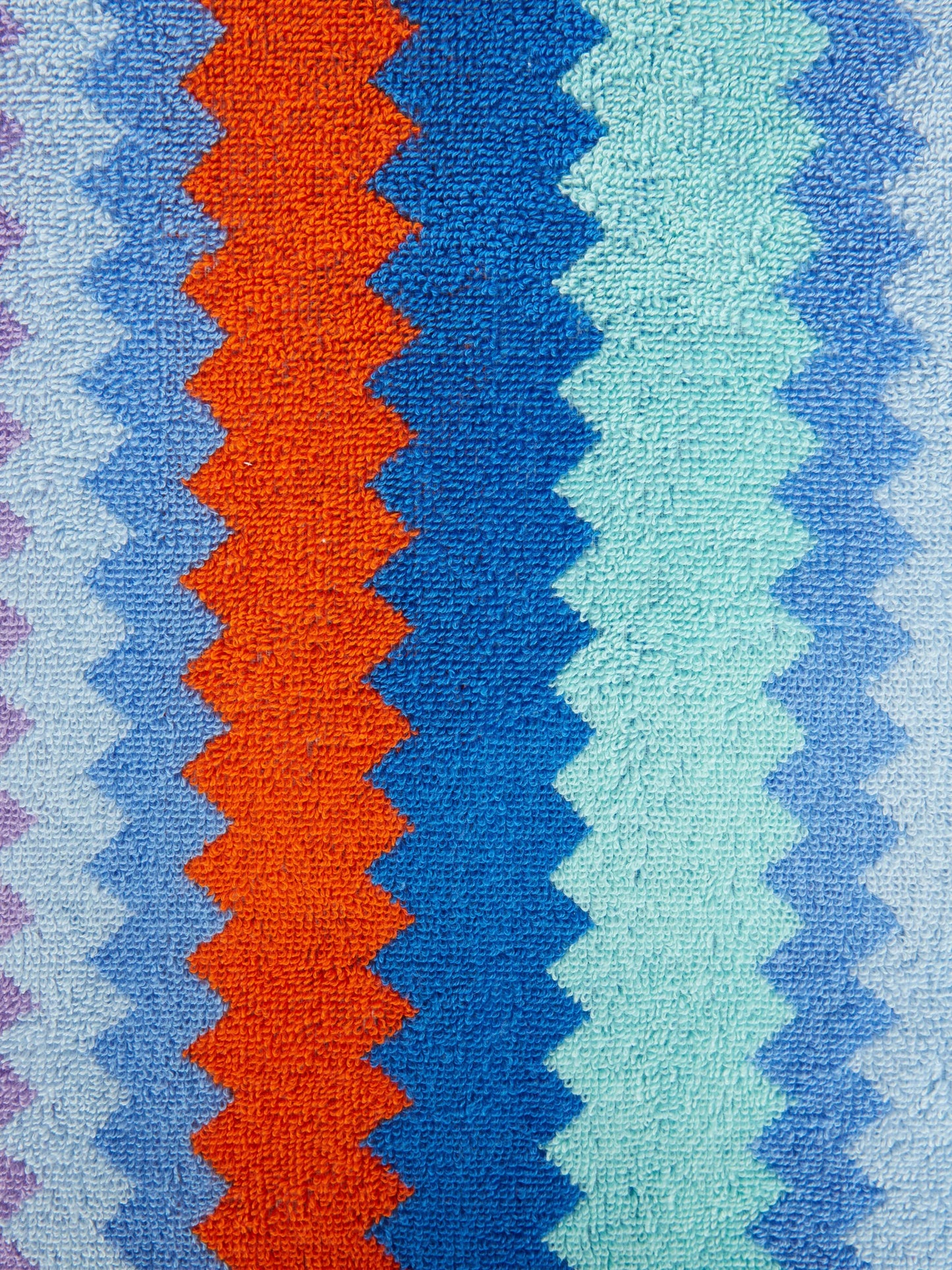 zigzag-detail bath towels (set of five)