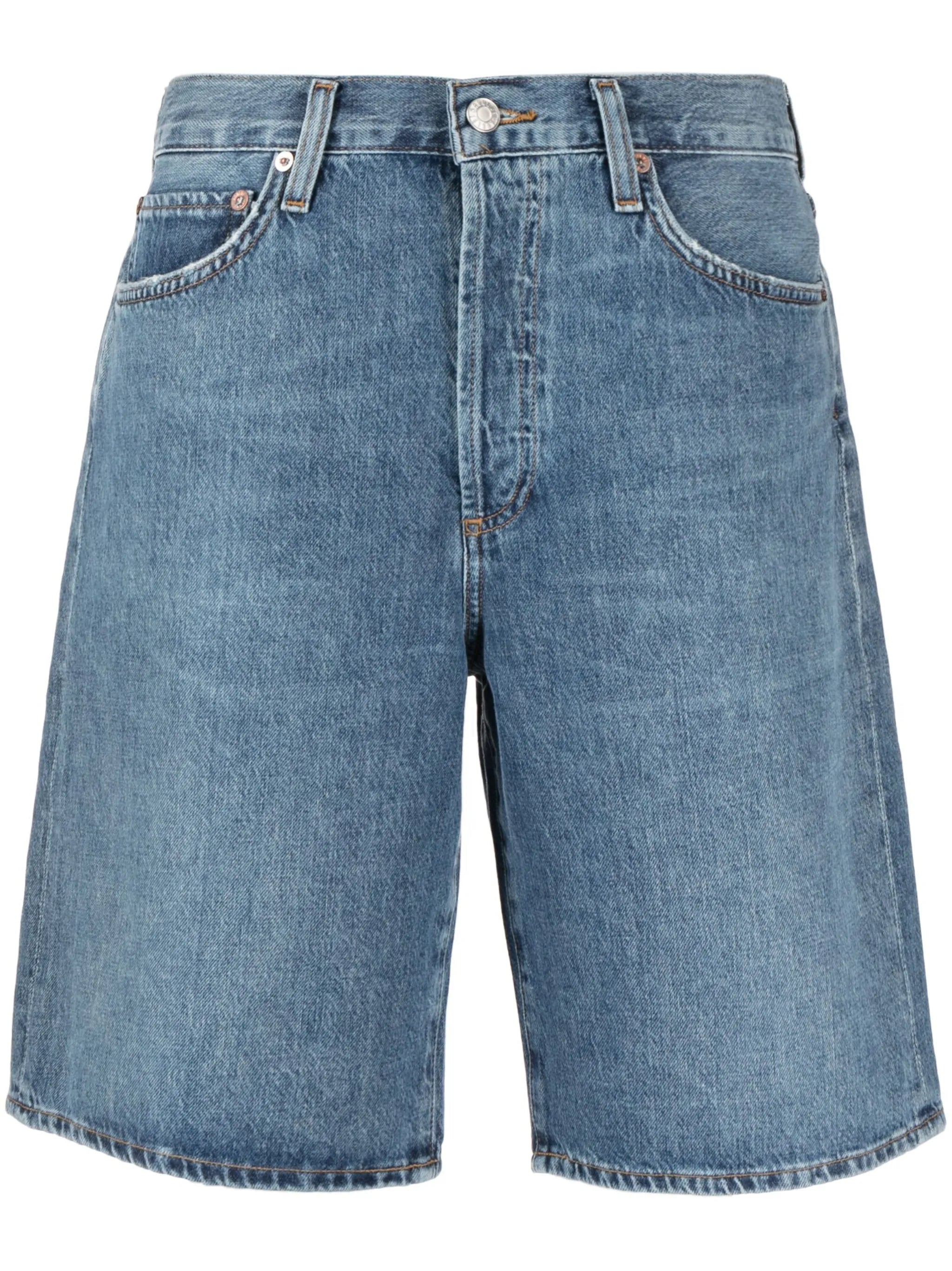 low-rise denim shorts