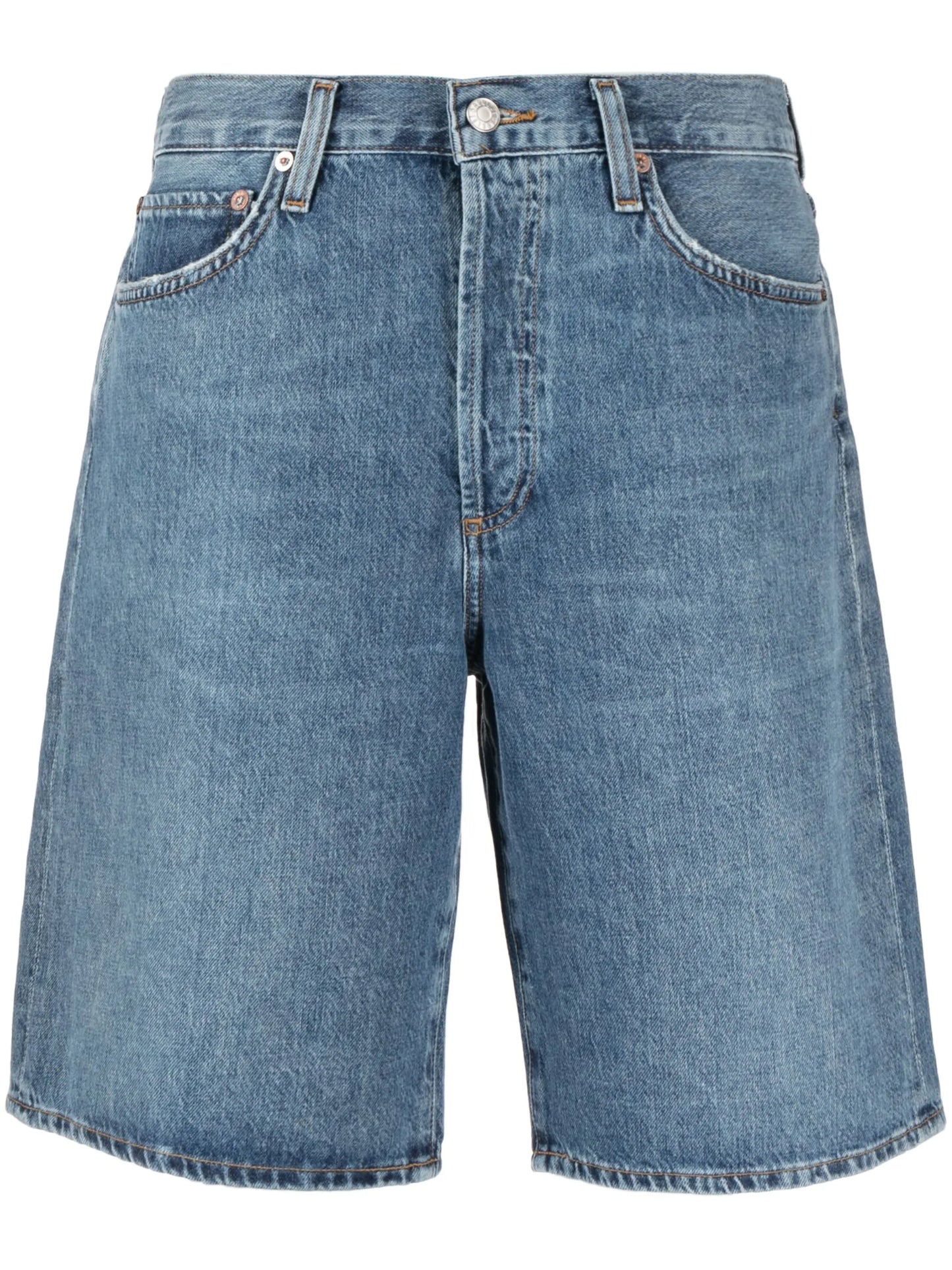 low-rise denim shorts