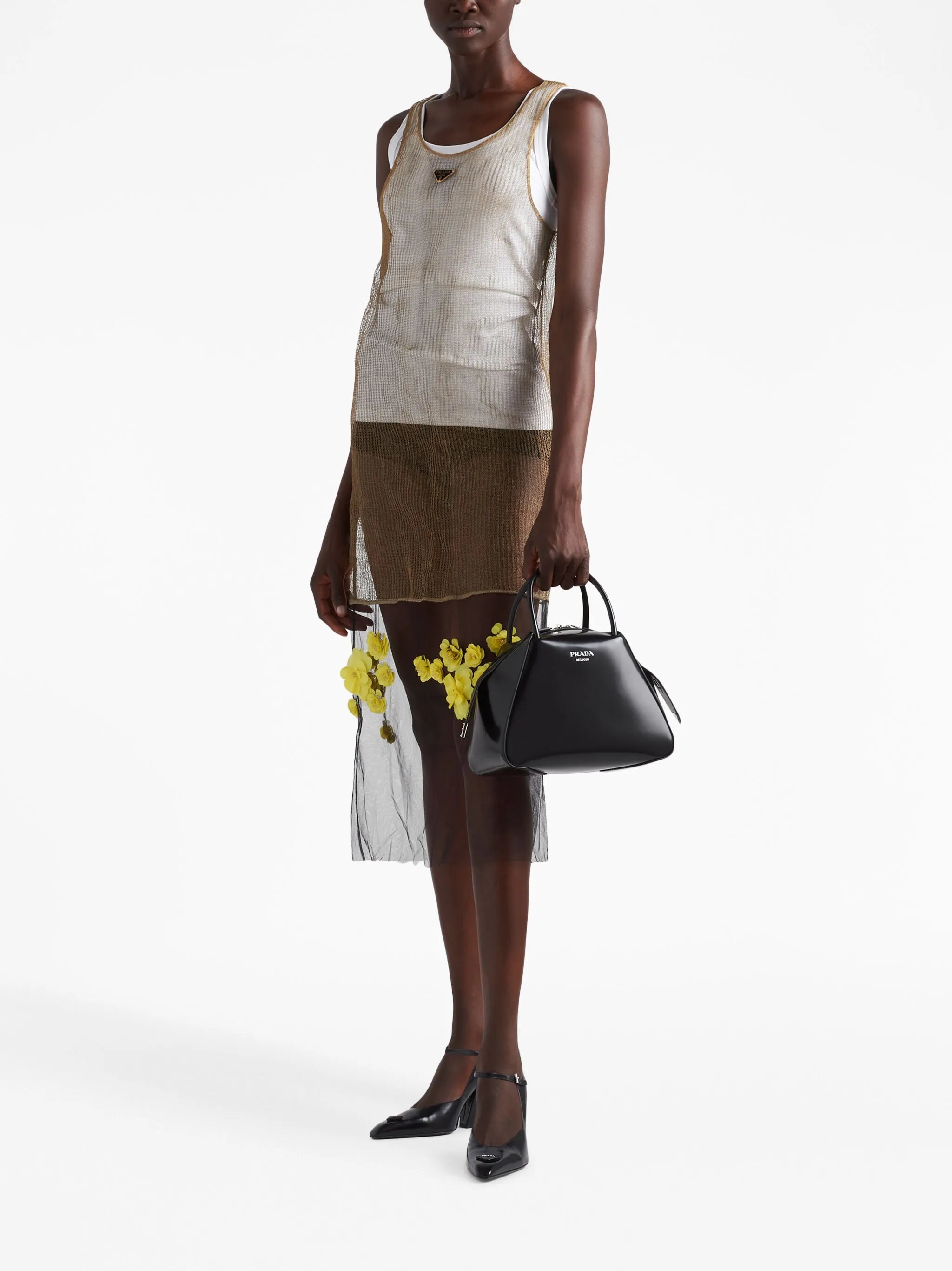 Small brushed leather Prada Supernova handbag