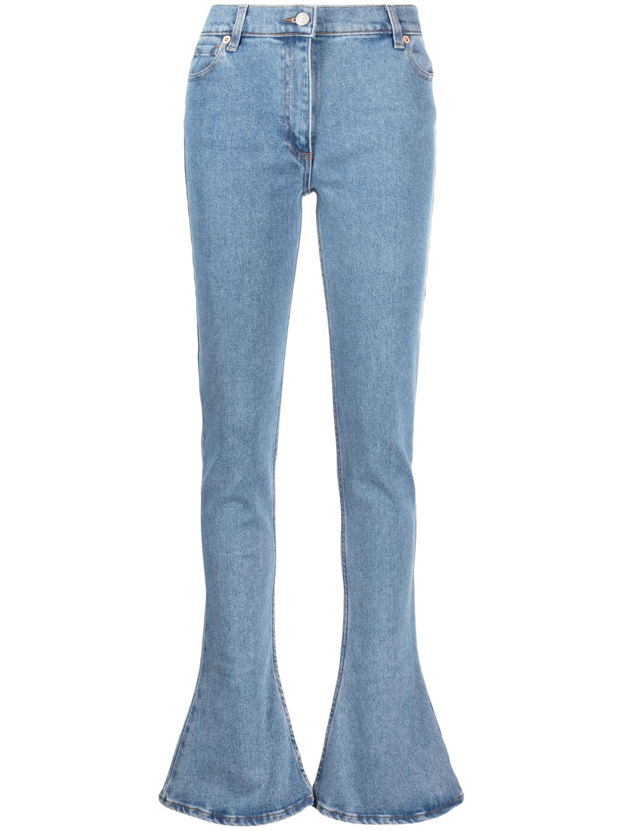 flared-leg jeans