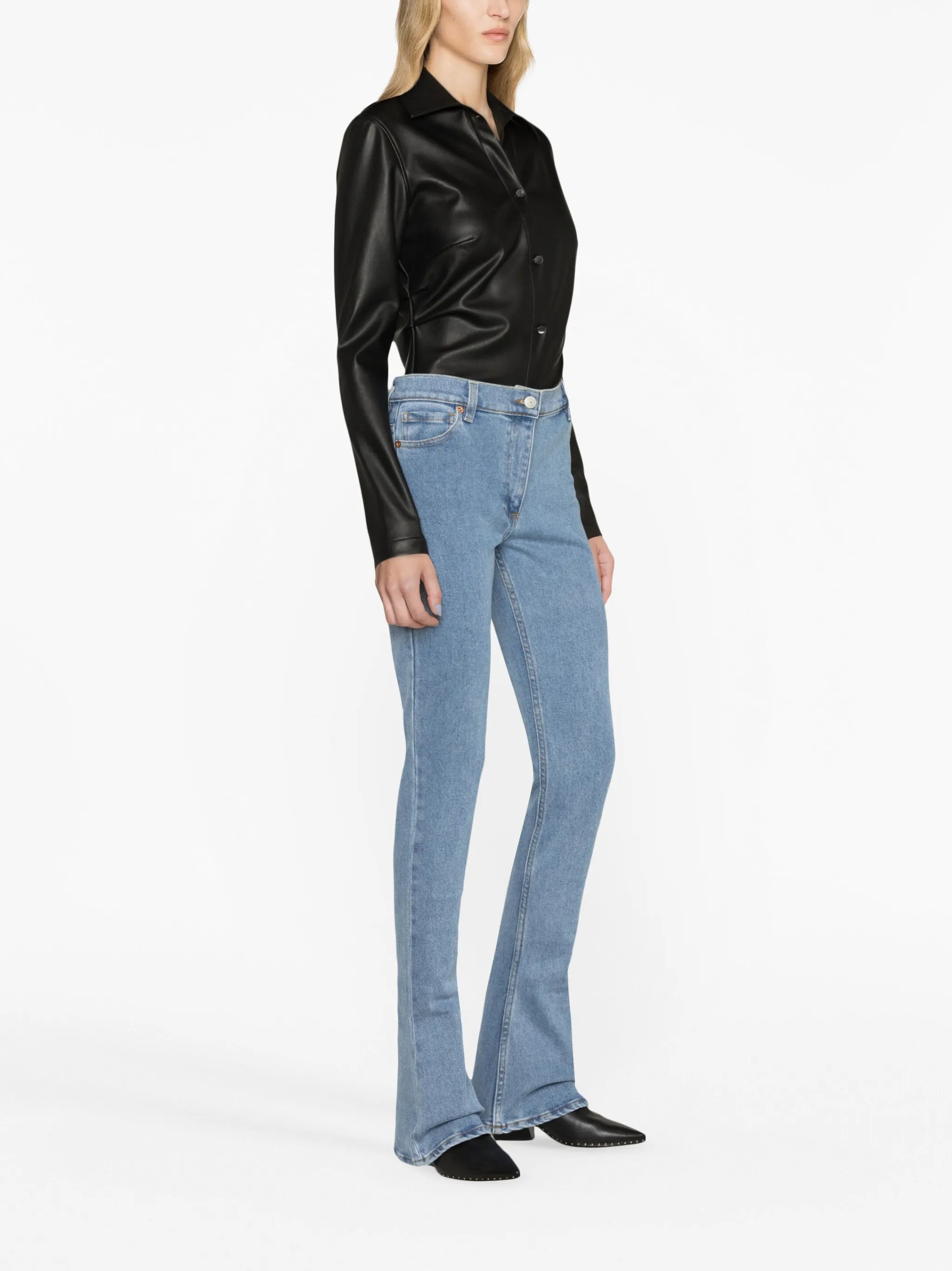 flared-leg jeans