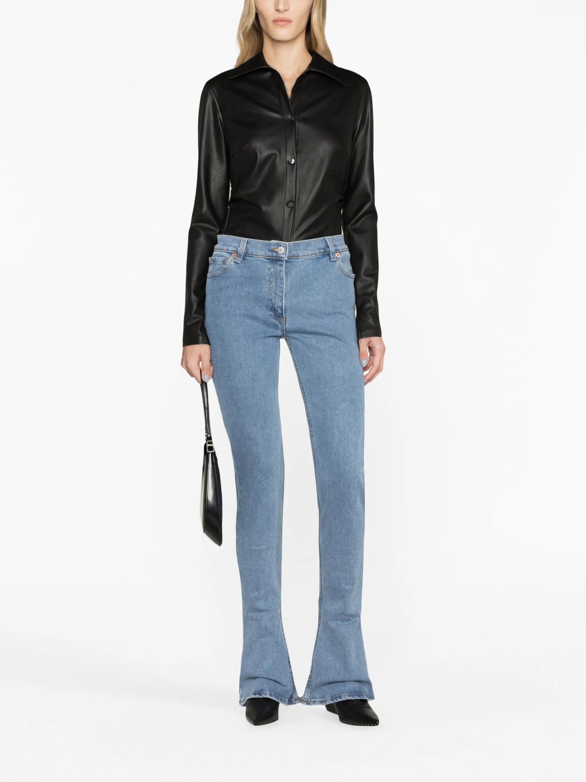 flared-leg jeans