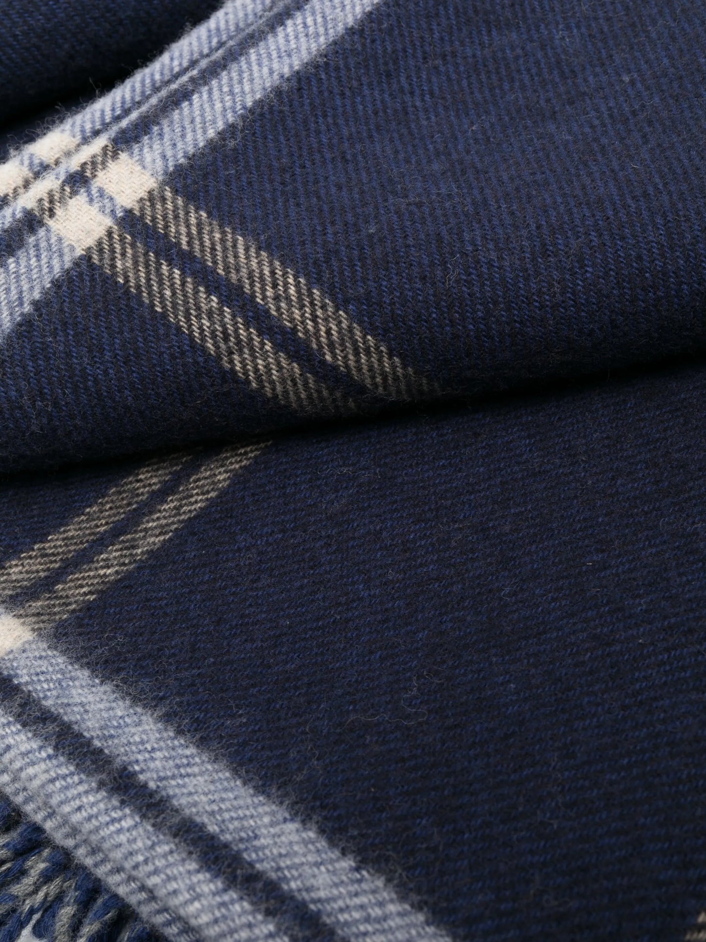 checked wool throw