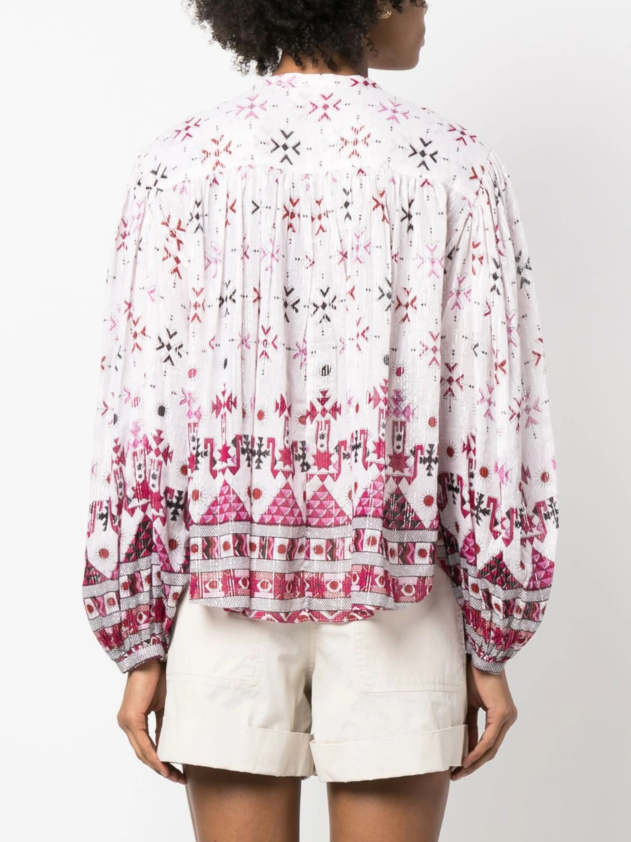 Salika cotton-blend blouse