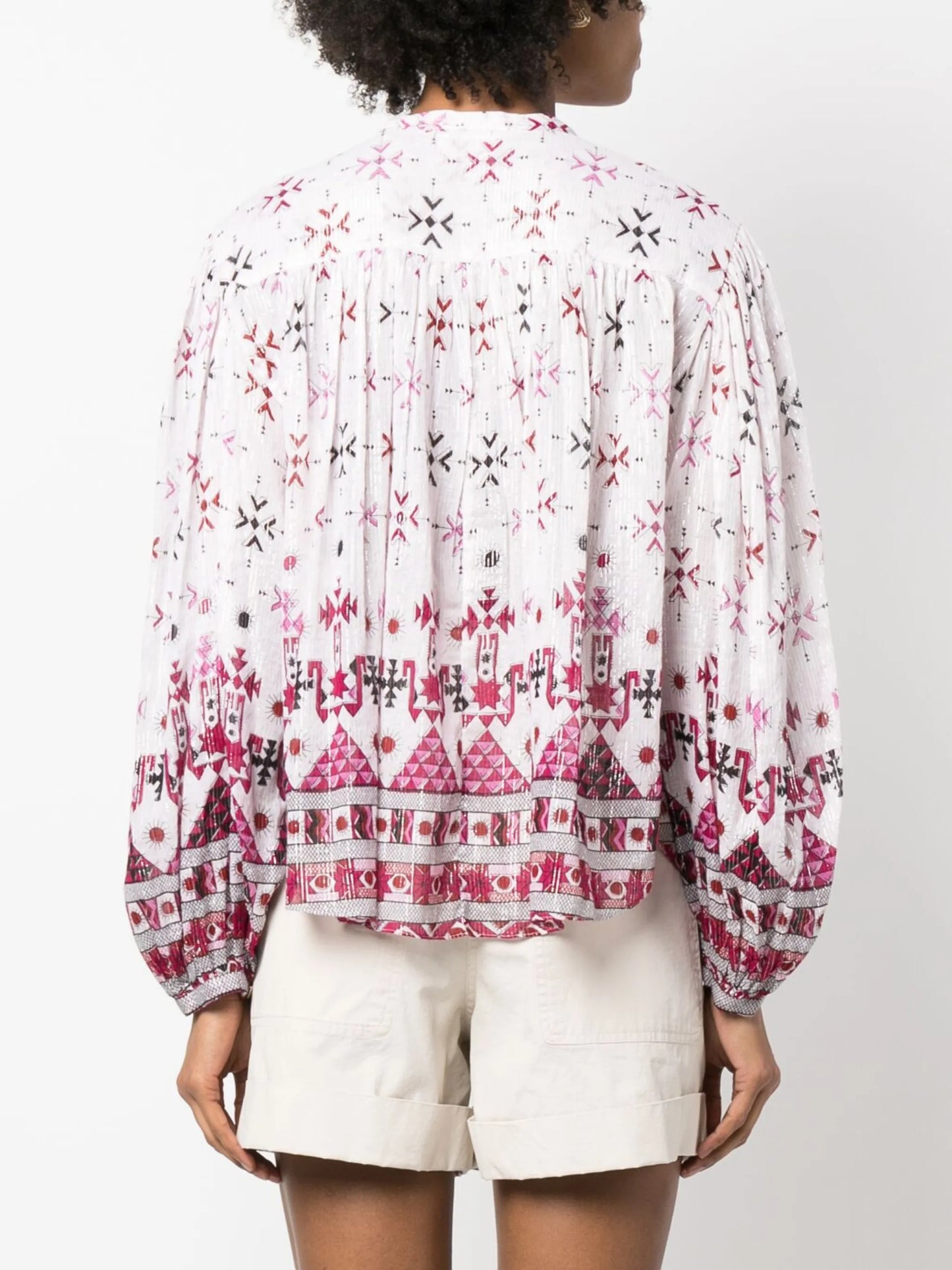 Salika cotton-blend blouse