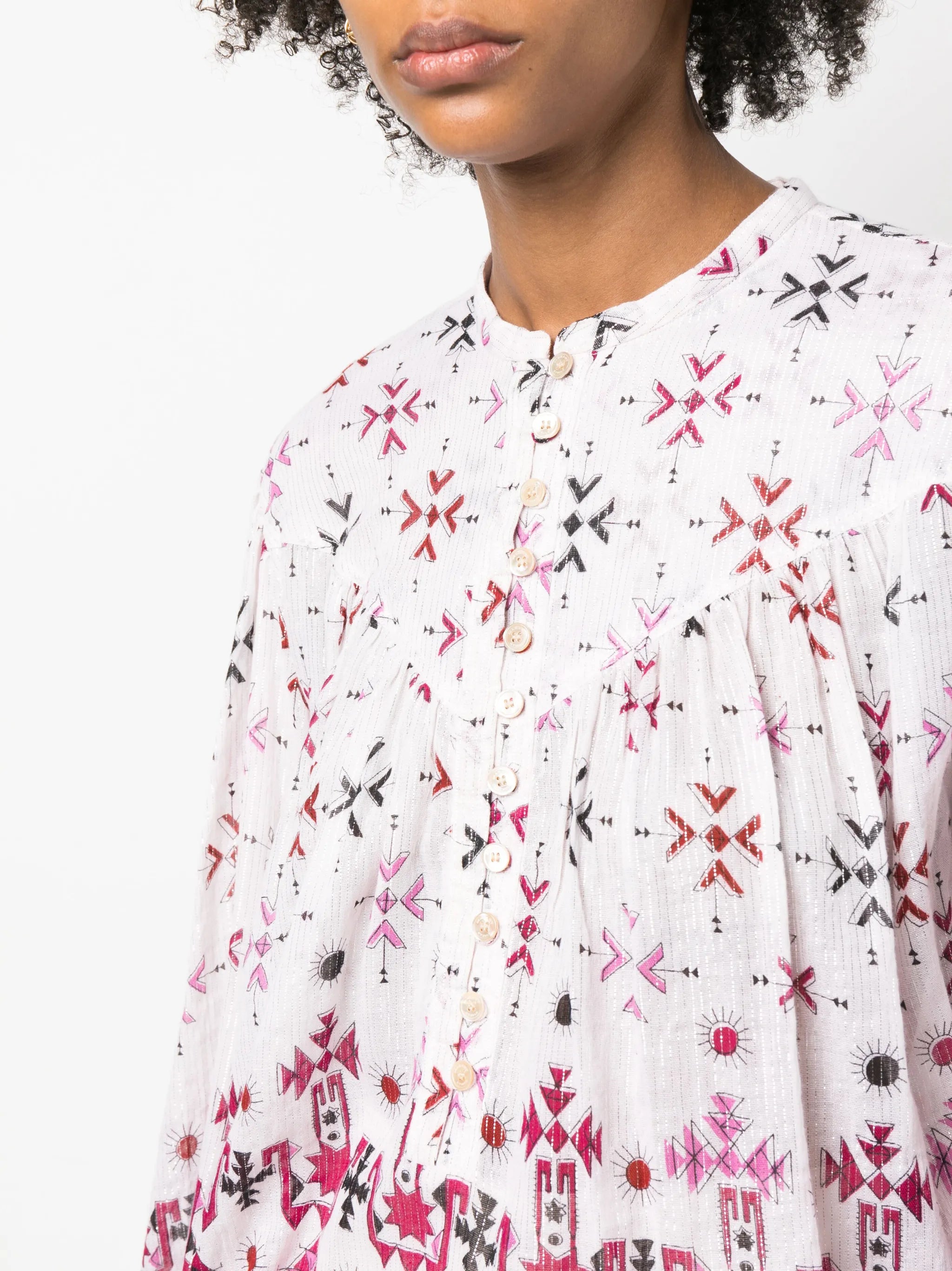 Salika cotton-blend blouse