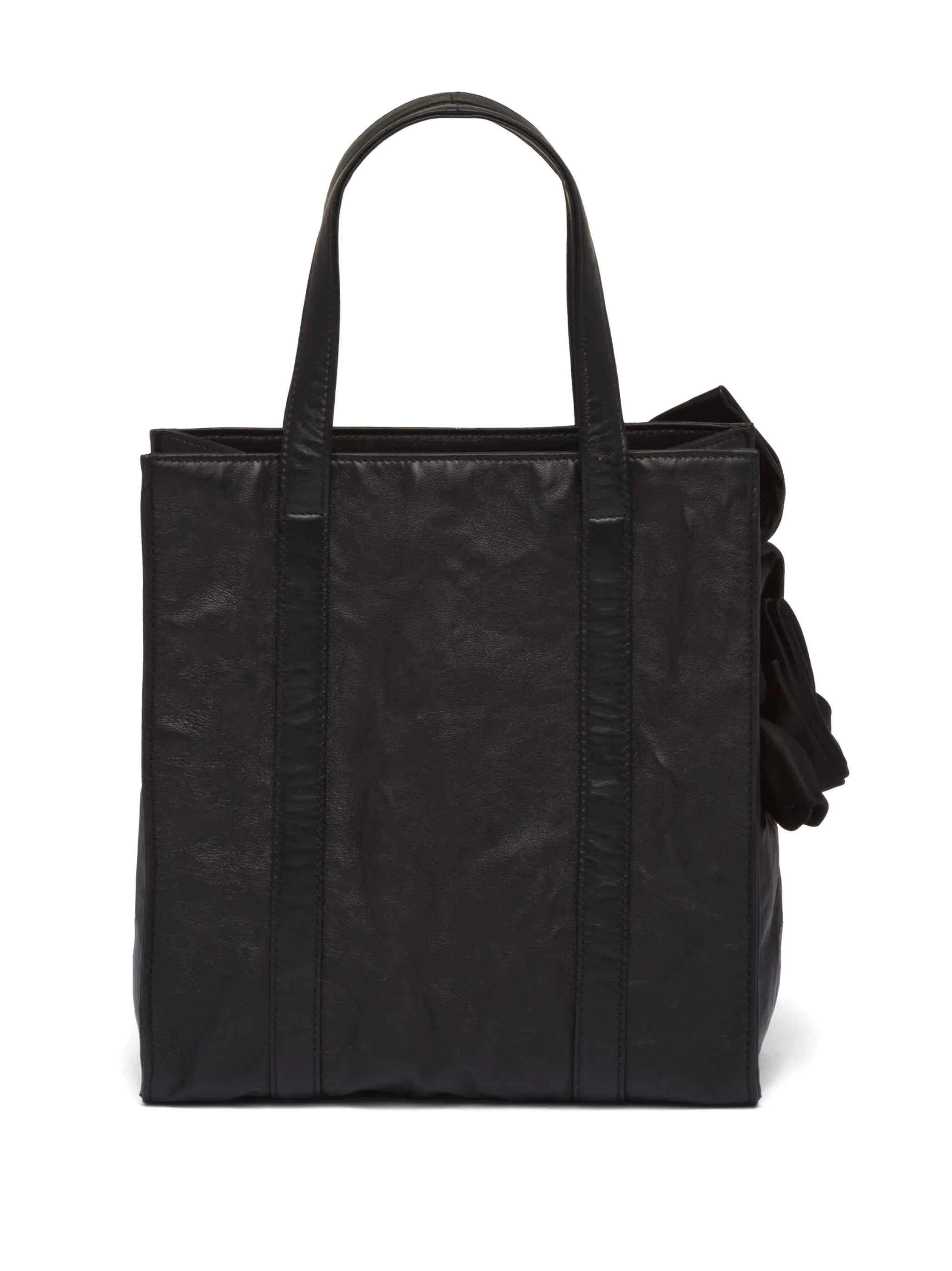 mini floral-appliqué tote bag