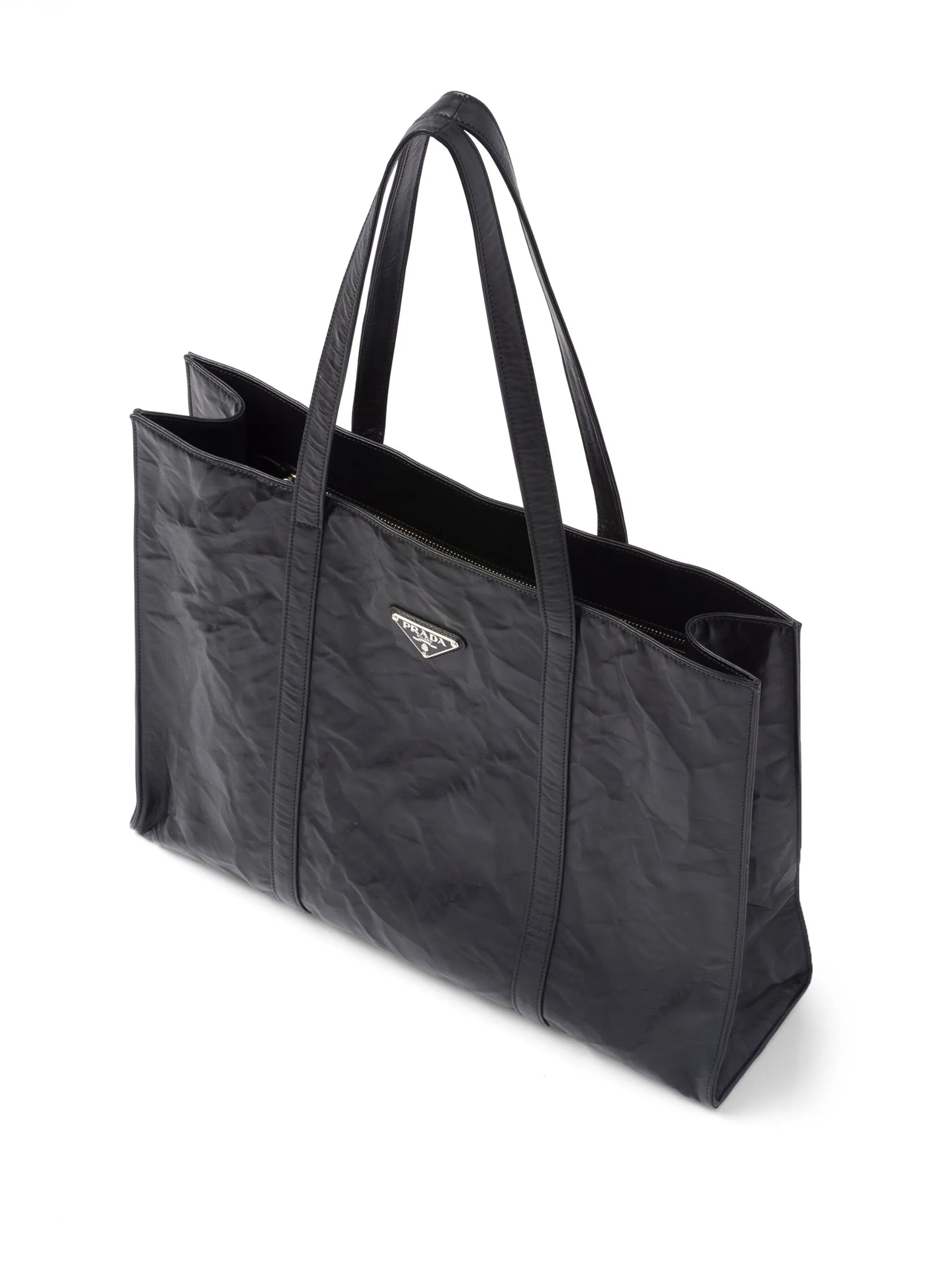 large leather tote bag