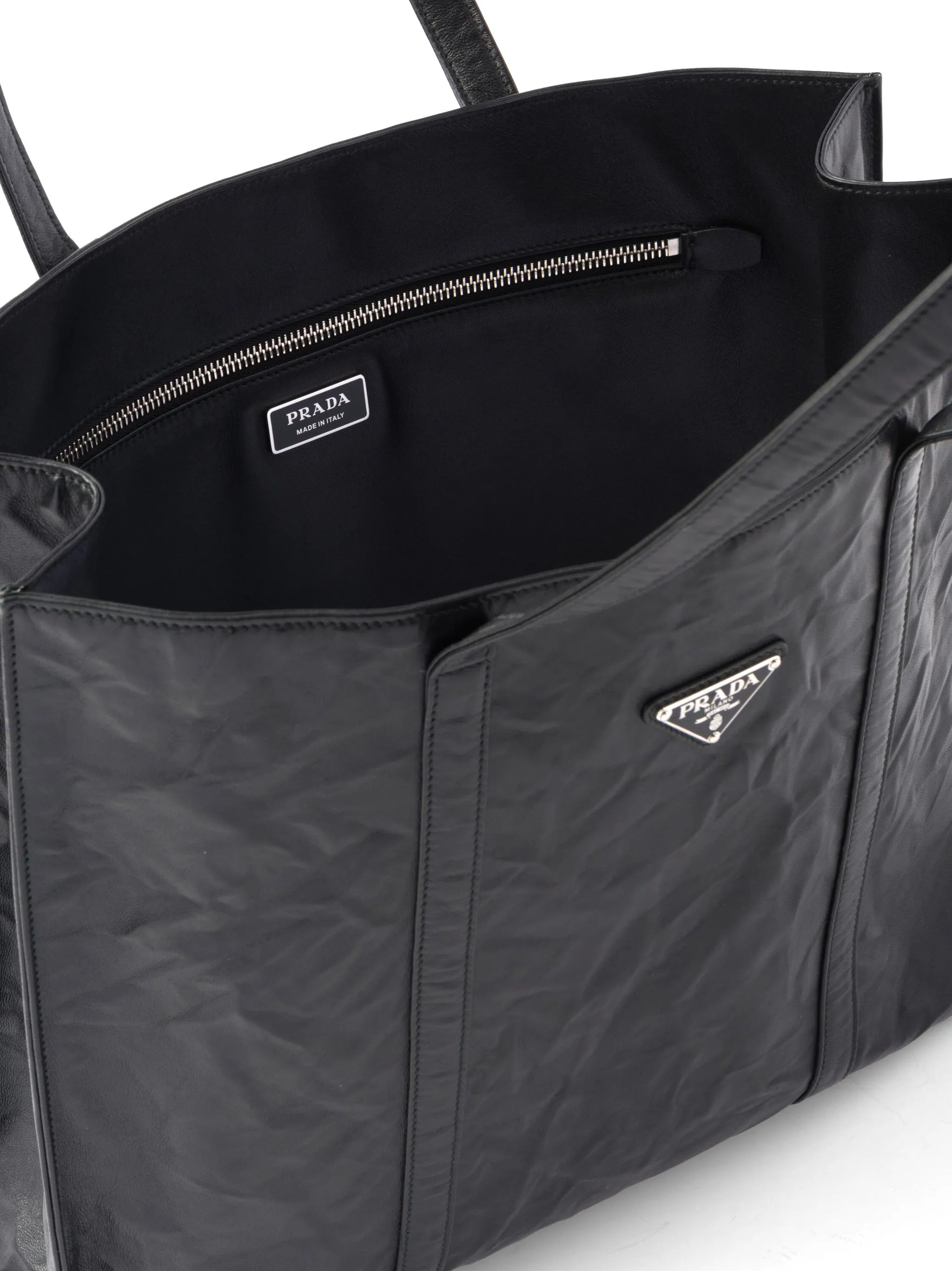 large leather tote bag