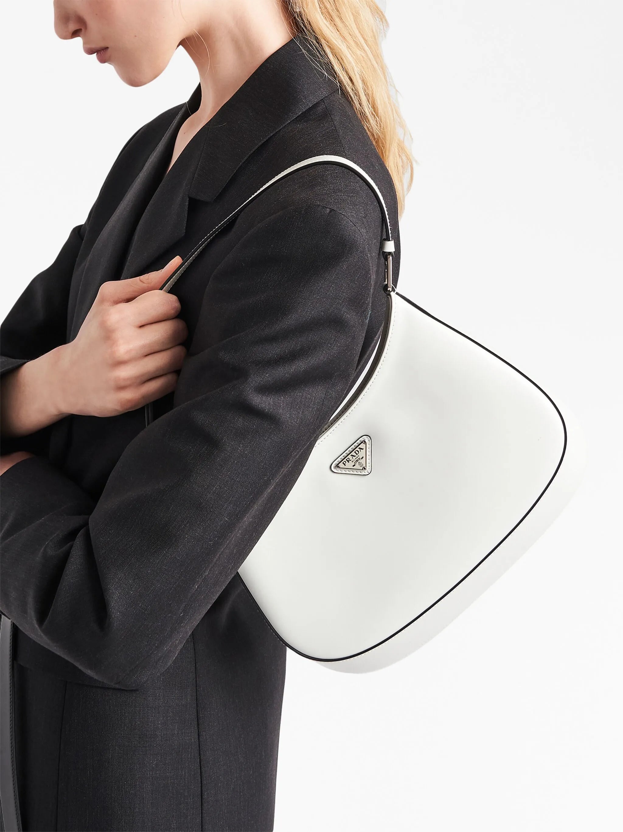 Cleo brushed leather shoulder bag