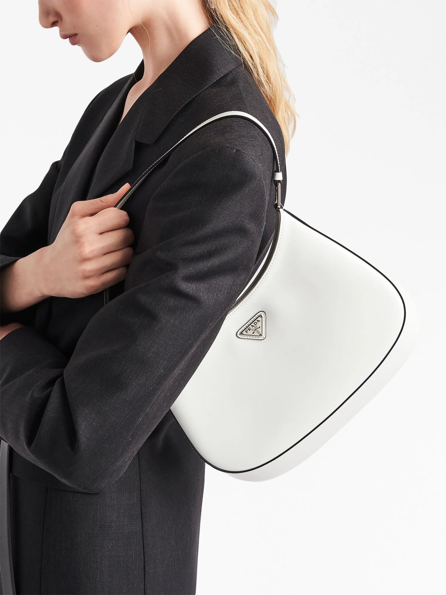 Cleo brushed leather shoulder bag