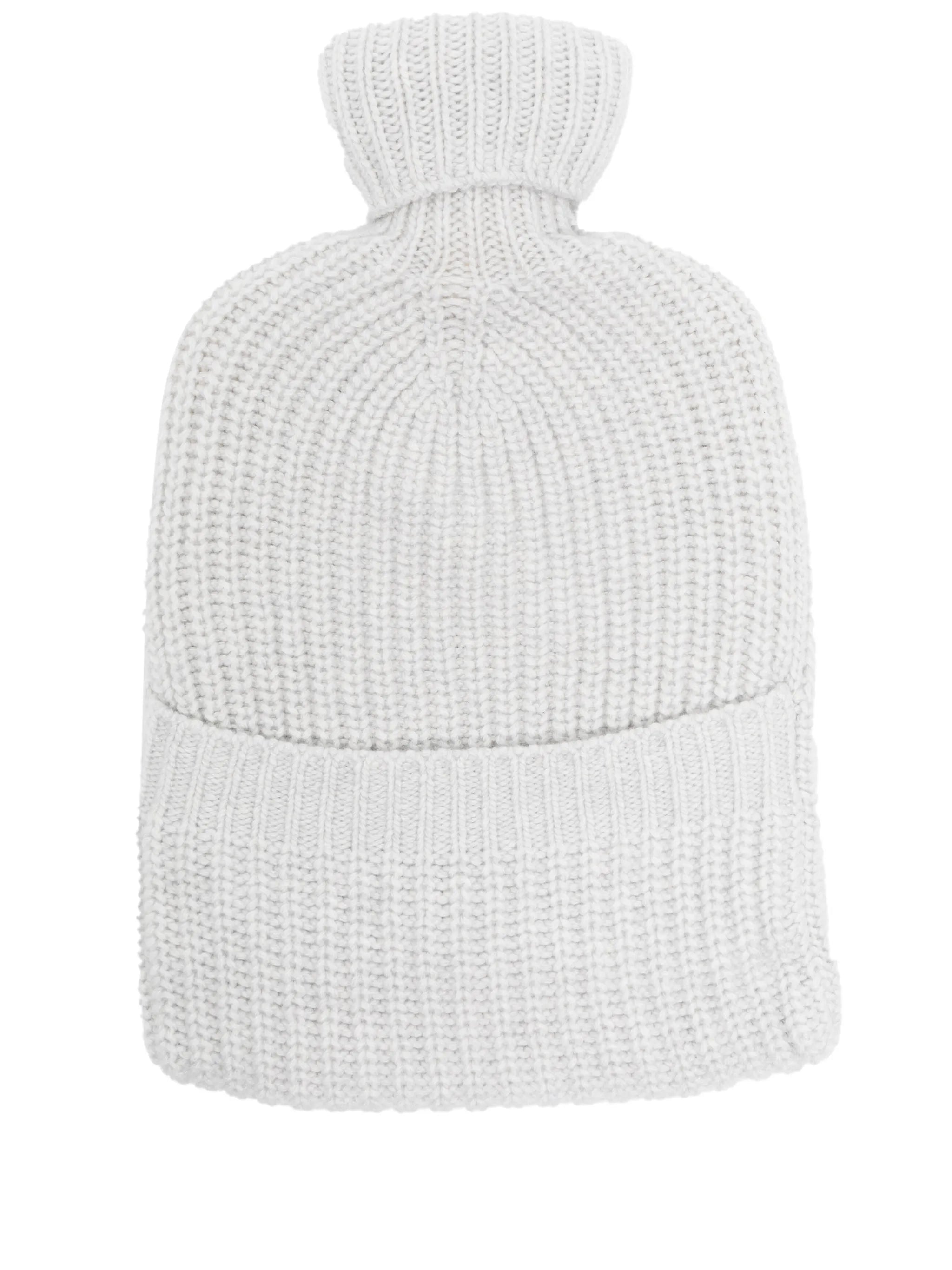 ribbed cashmere hot water bottle