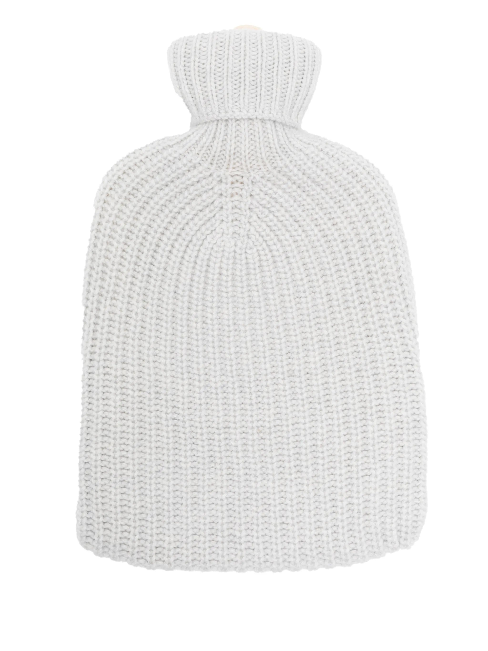 ribbed cashmere hot water bottle