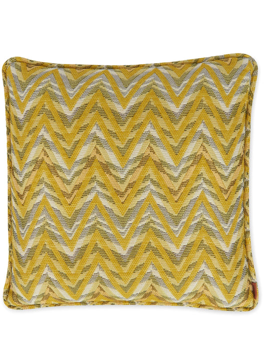 bleached zigzag cushion
