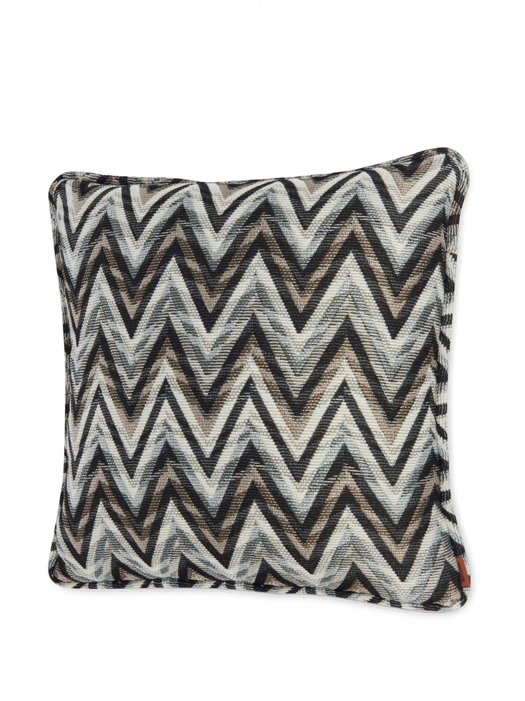bleached zigzag cushion
