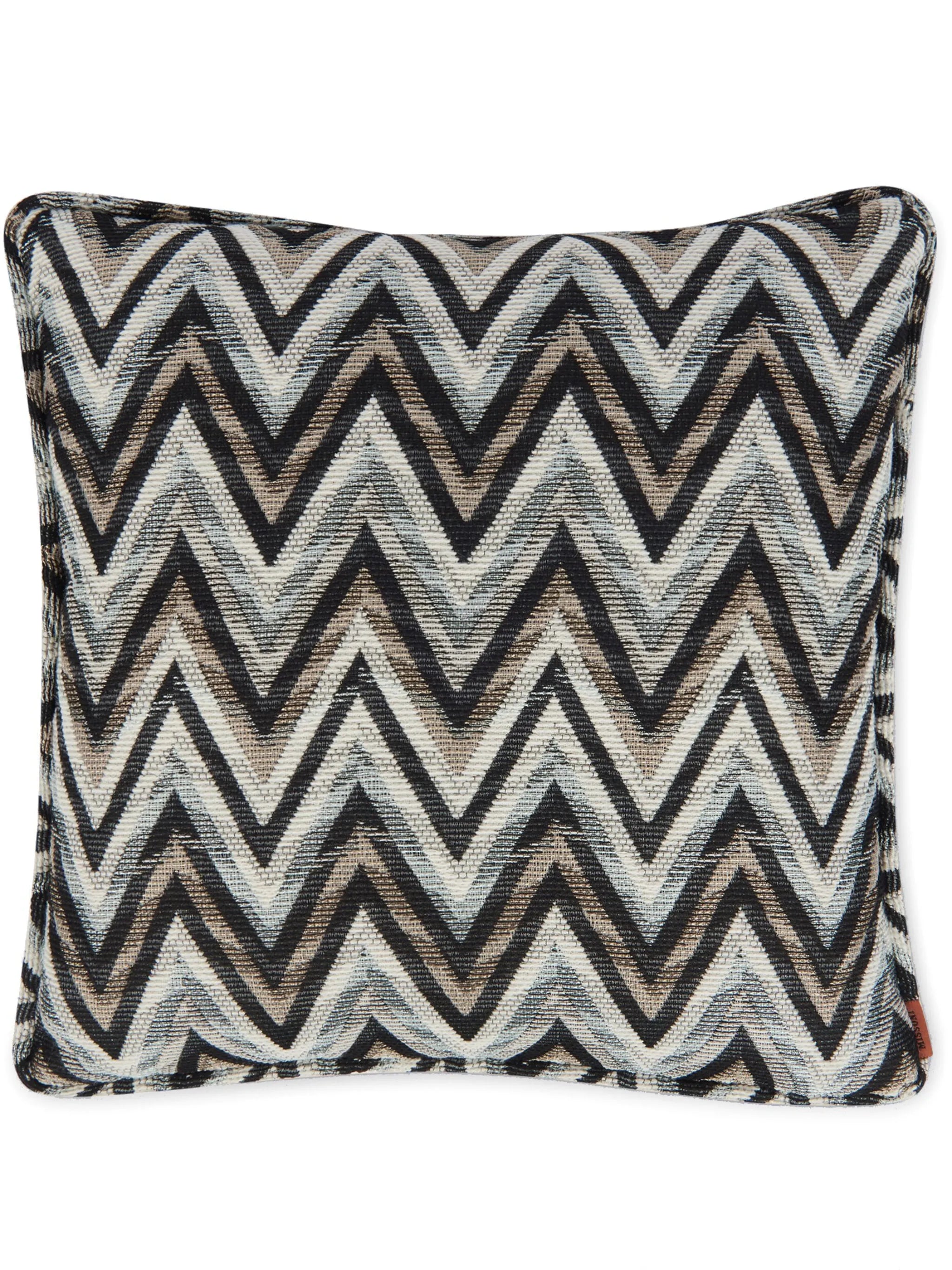 bleached zigzag cushion