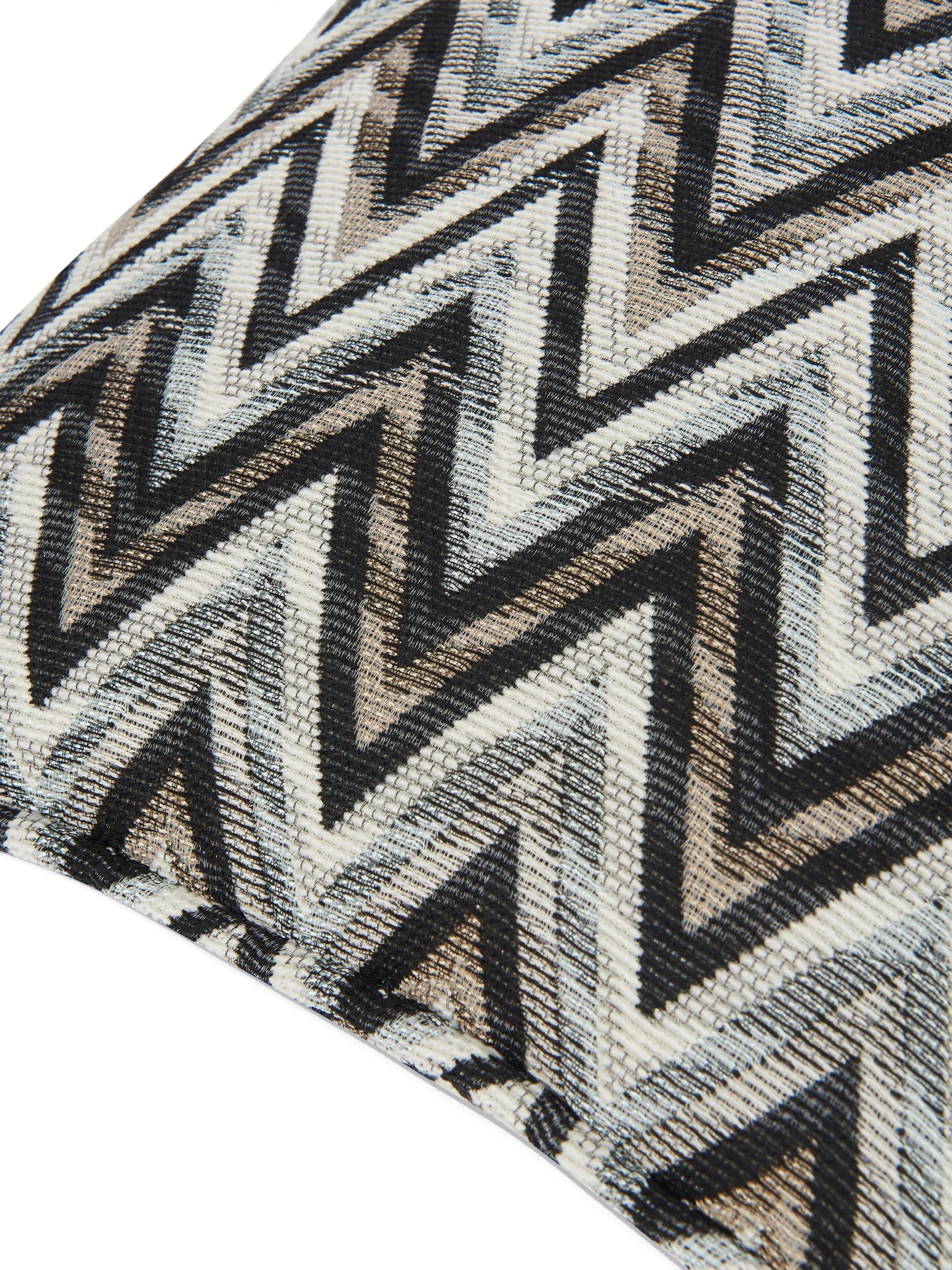 bleached zigzag cushion