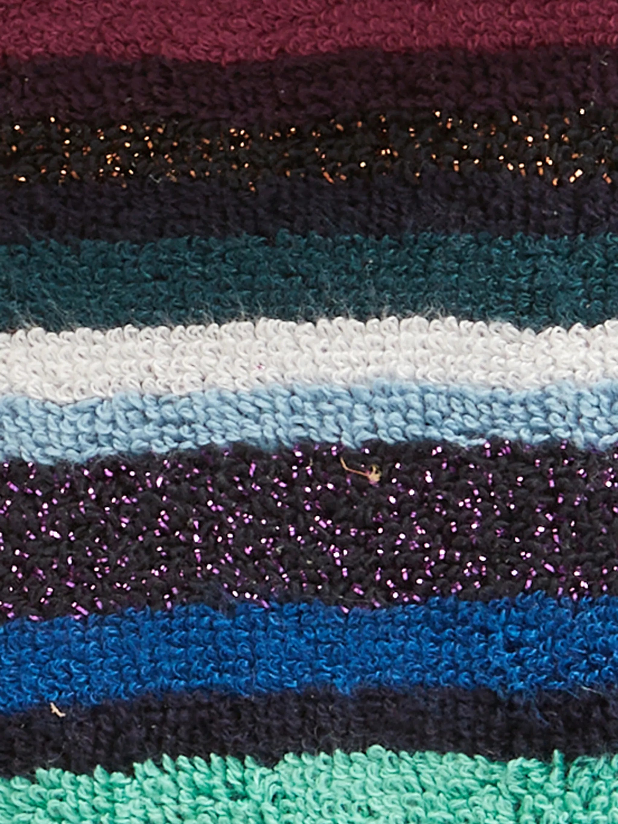 striped patterned slippers