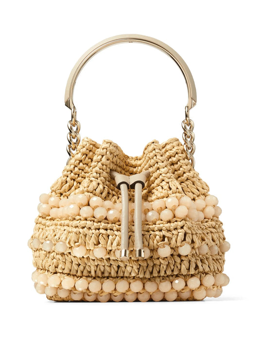 Bon Bon woven bucket bag
