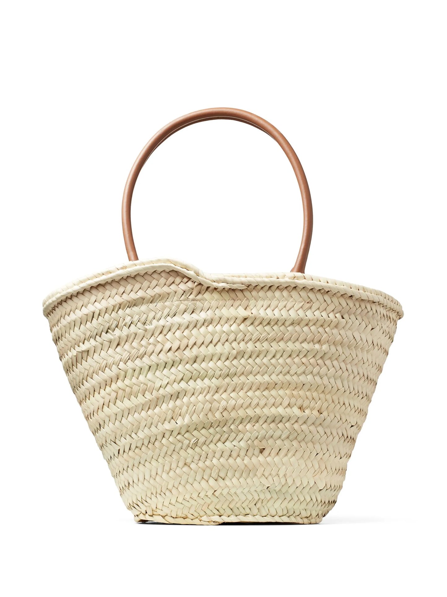 embroidered-logo interwoven tote