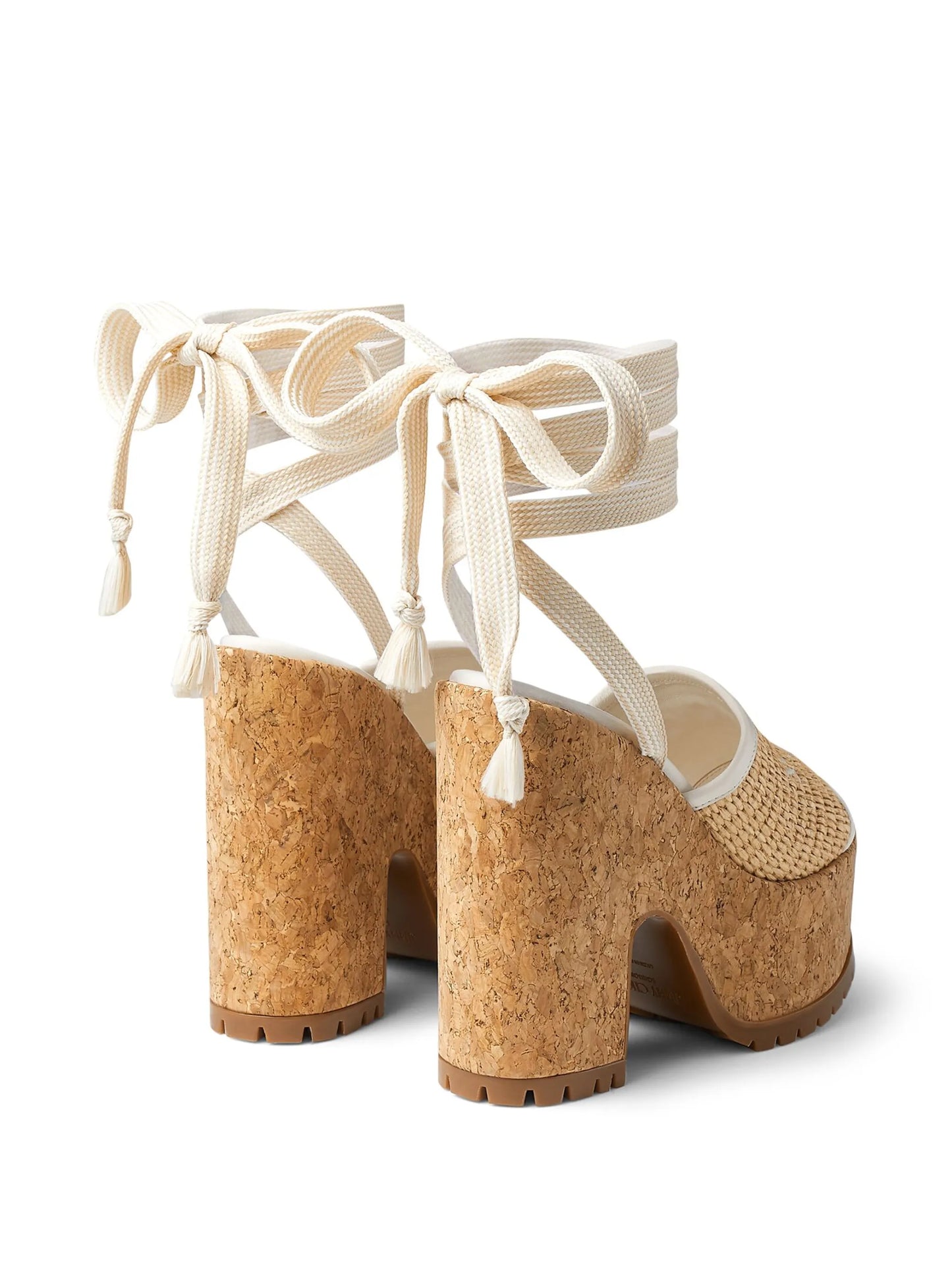 Gal 130mm raffia platform sandals