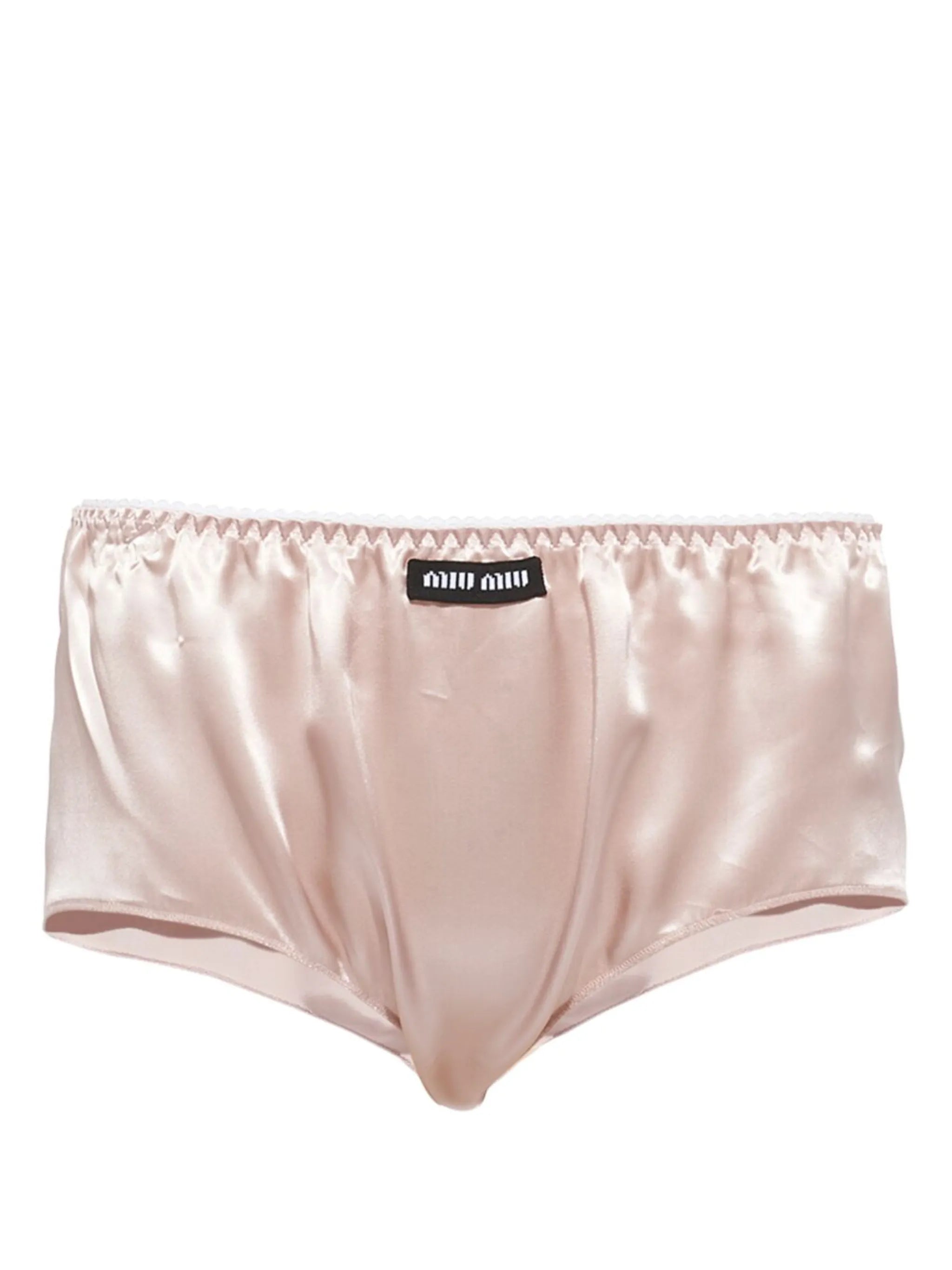 logo-patch satin briefs