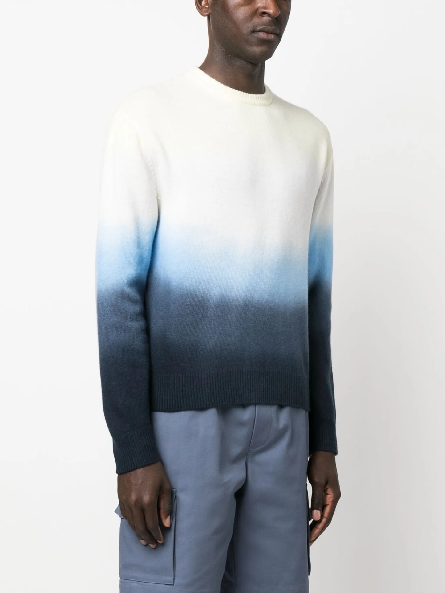 gradient-effect knit jumper