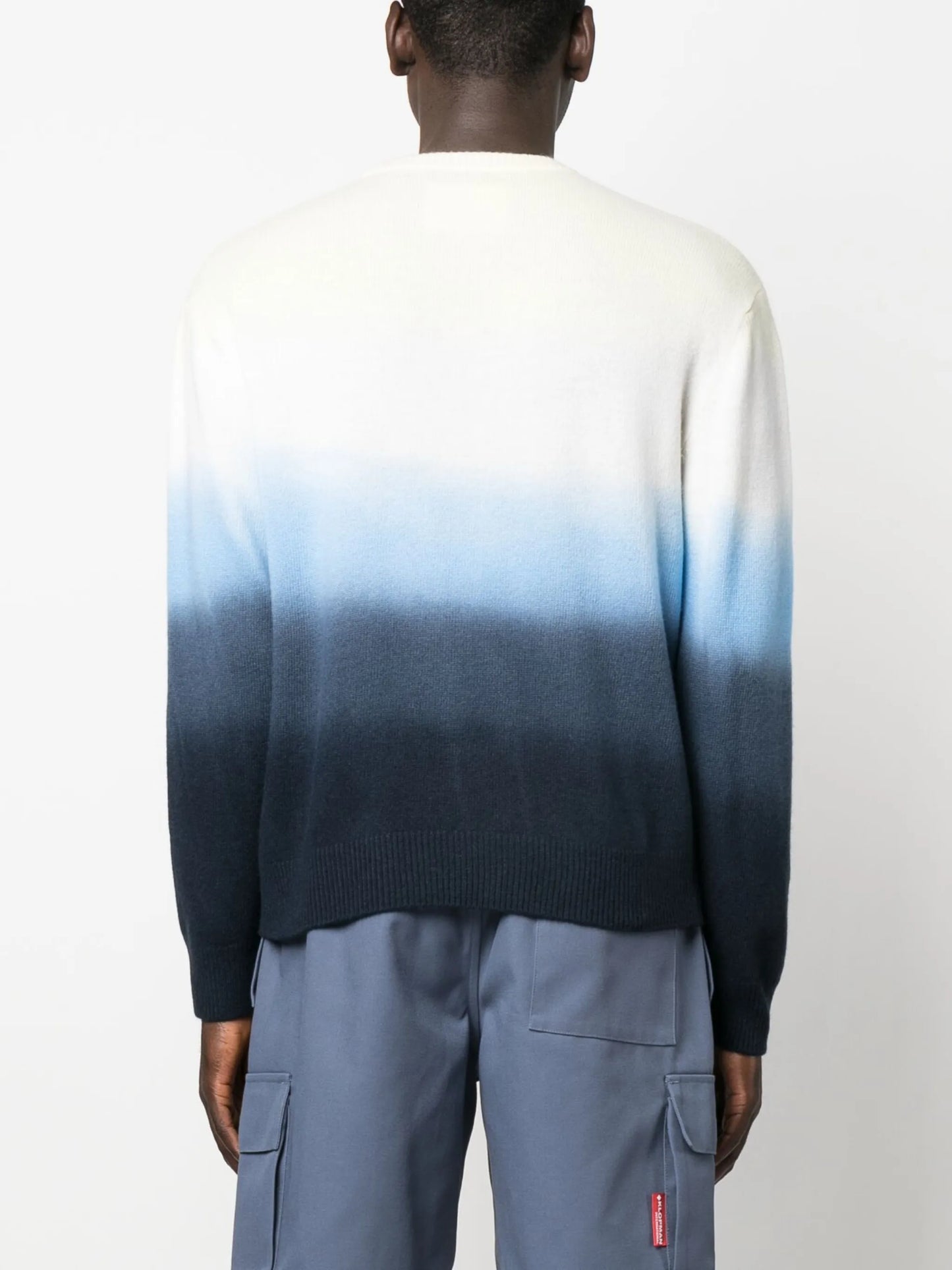 gradient-effect knit jumper