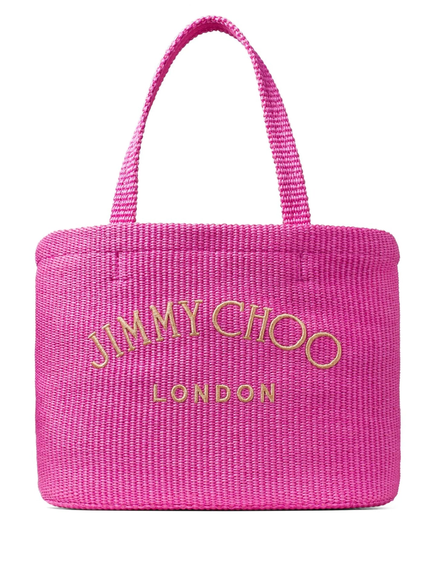 logo-print beach tote
