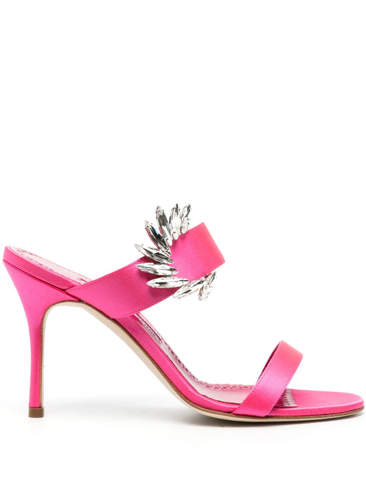 100mm crystal-embellished sandals