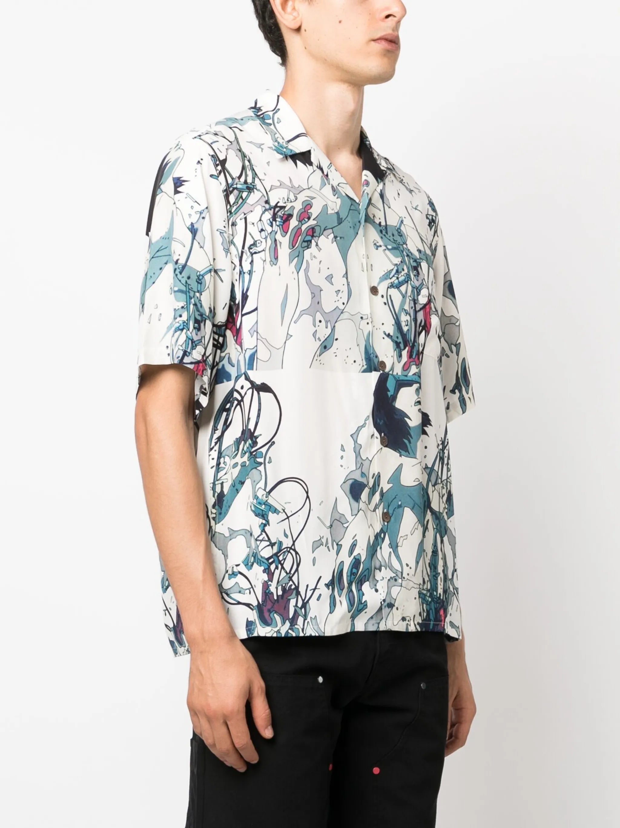 x Ghost In The Shell graphic-print shirt