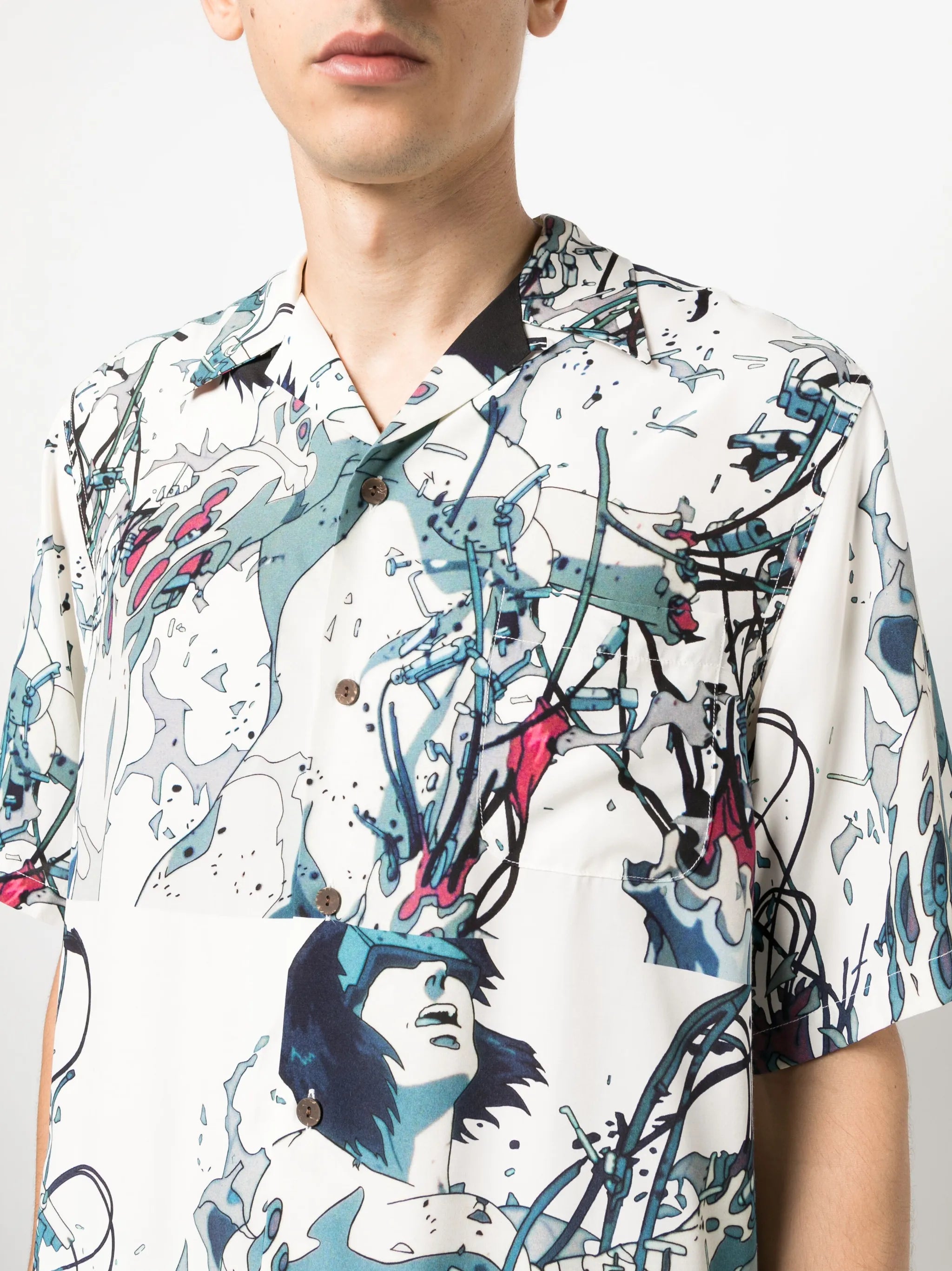 x Ghost In The Shell graphic-print shirt