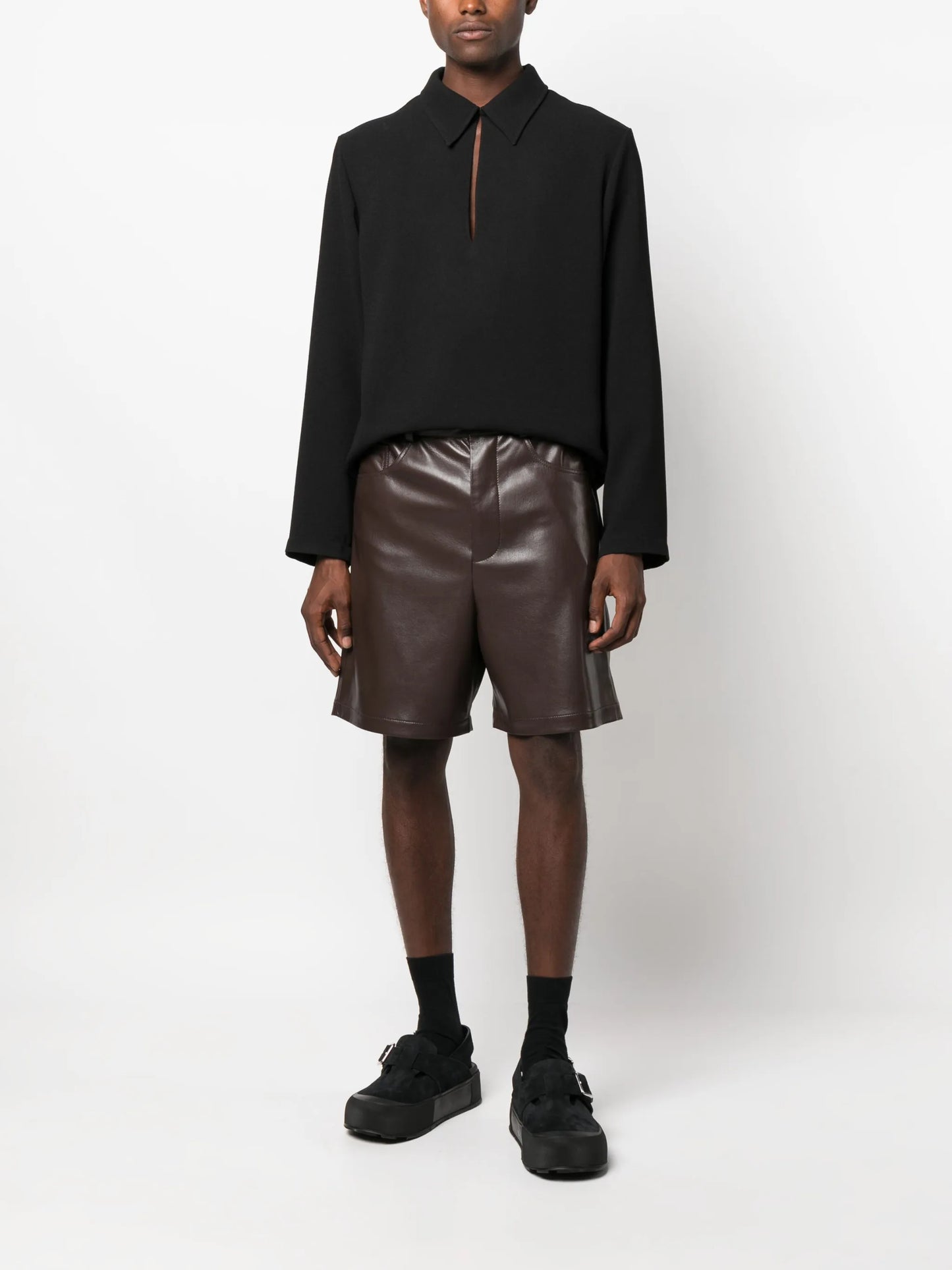 Marlon keyhole neck shirt