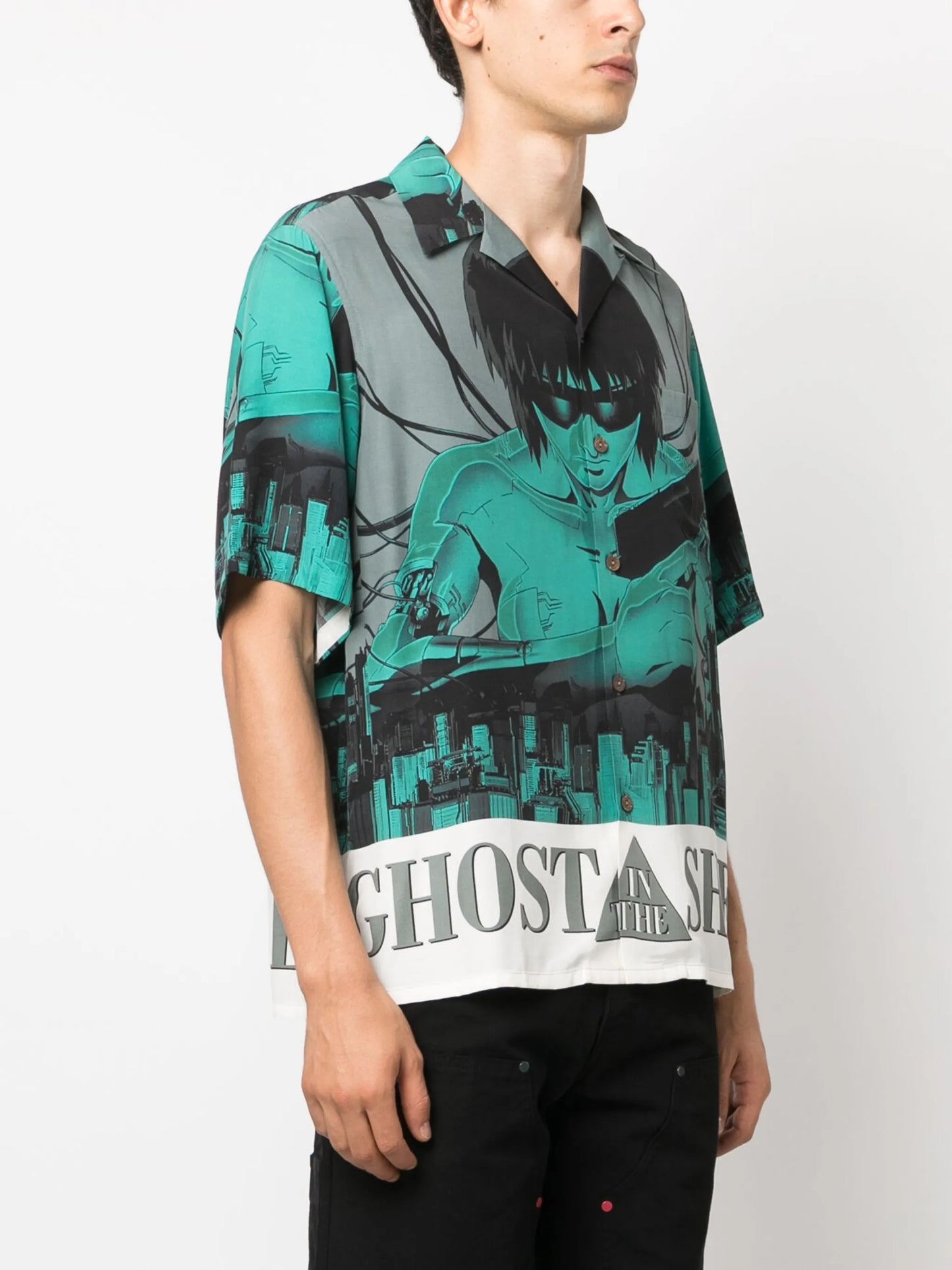 x Ghost In The Shell graphic-print shirt