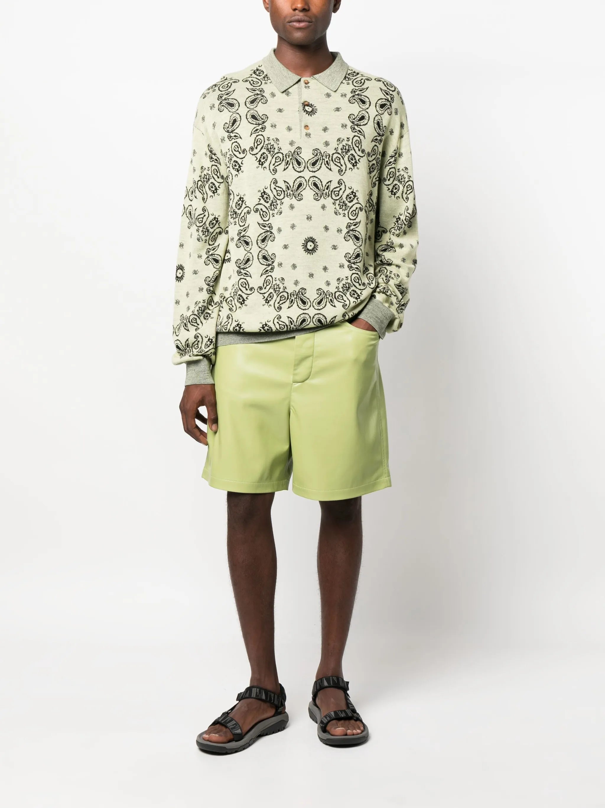 Ziast bandana-print polo shirt