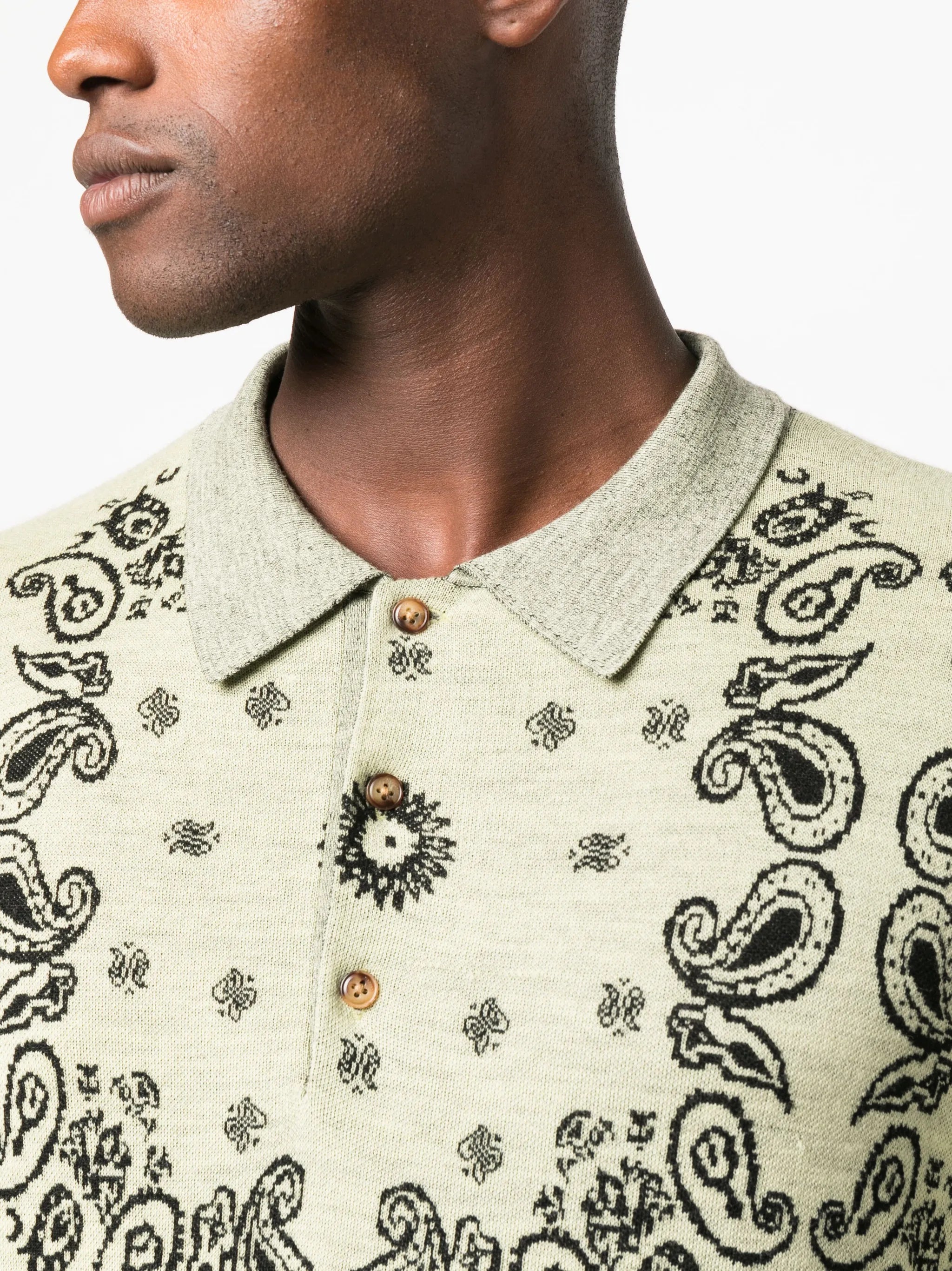 Ziast bandana-print polo shirt