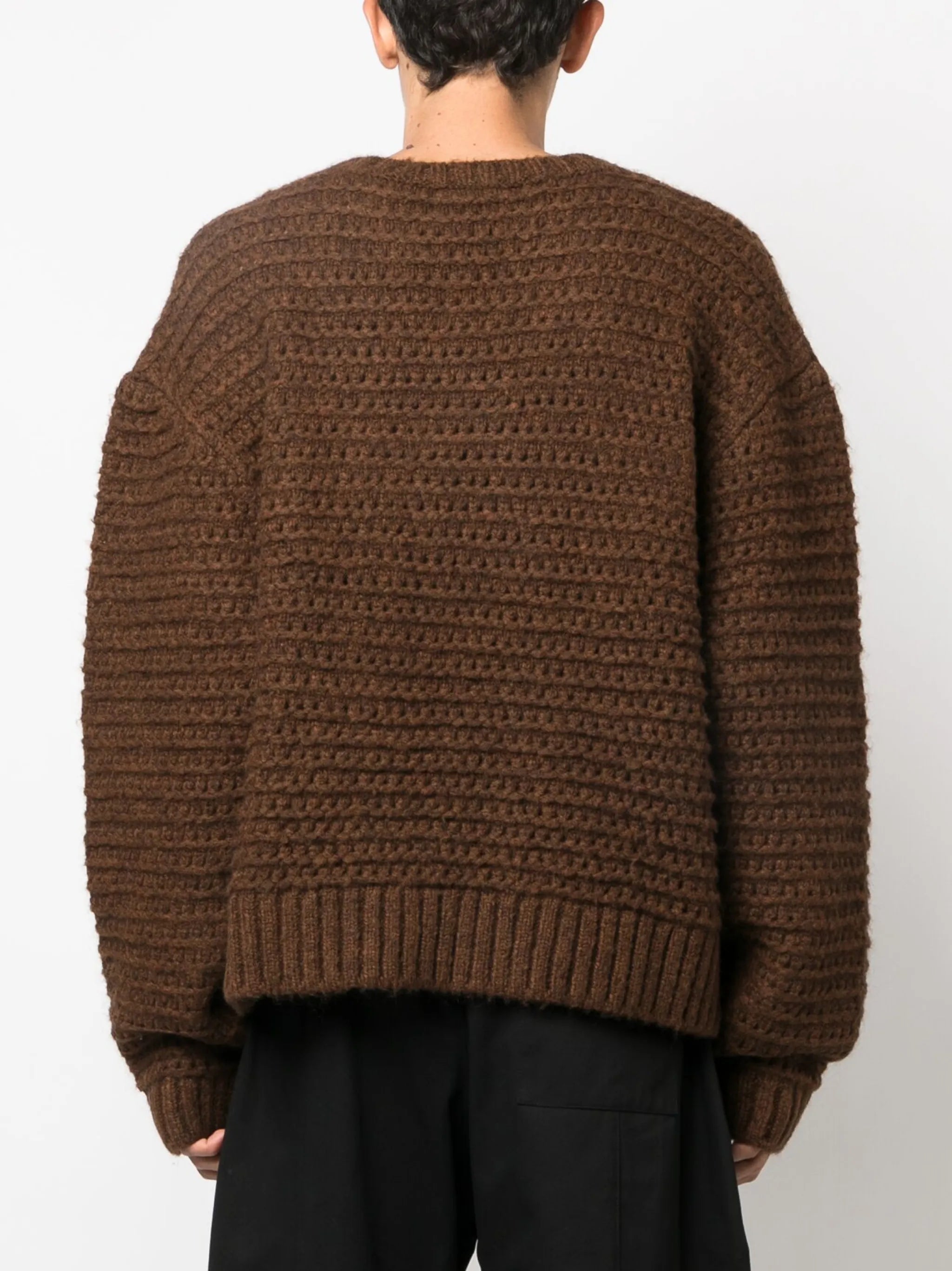 crew neck knitted jumper