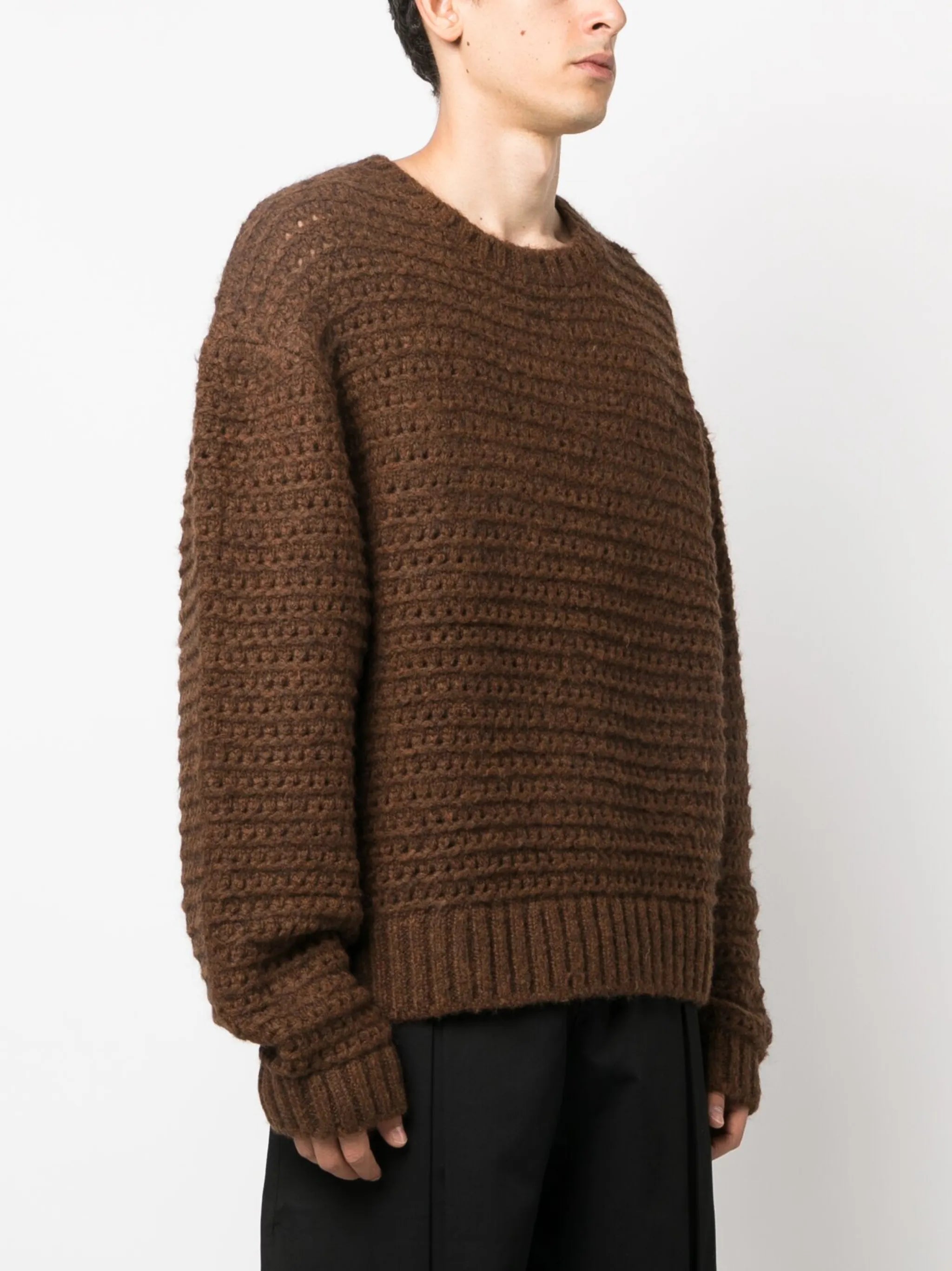 crew neck knitted jumper