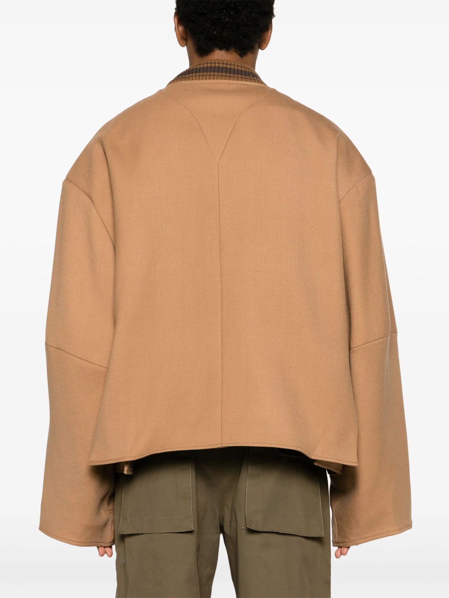 Galen ribbed-trim jacket