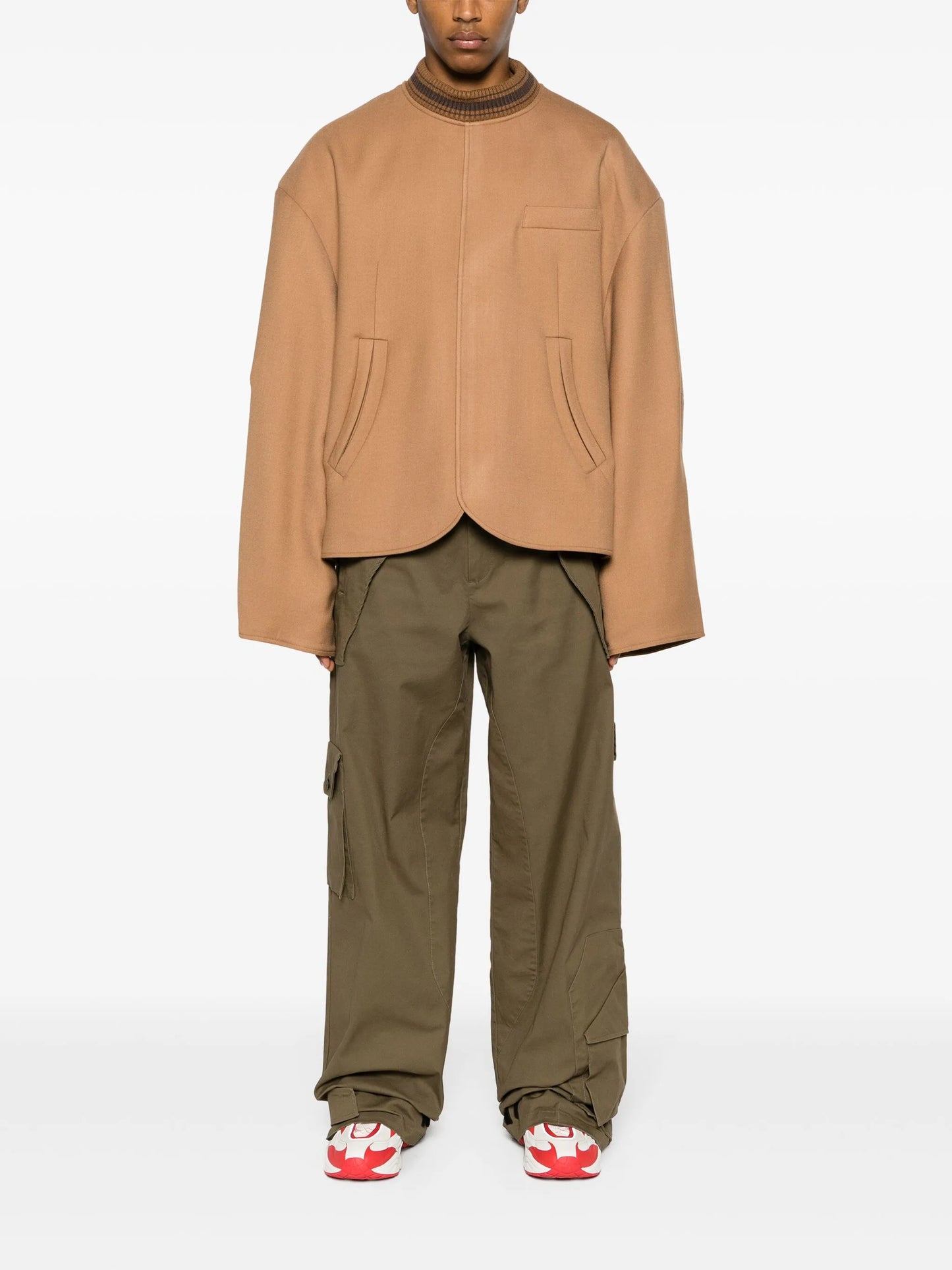 Galen ribbed-trim jacket
