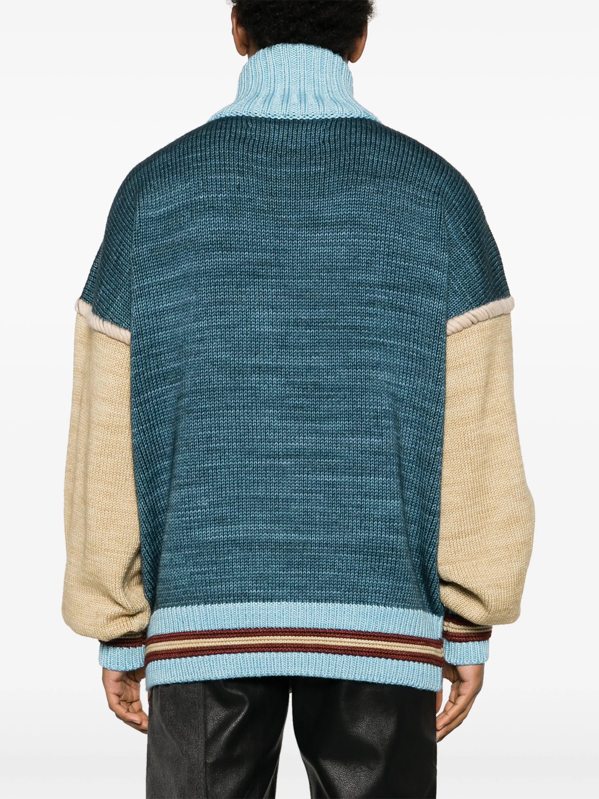 Victory chunky-knit bomber cardigan