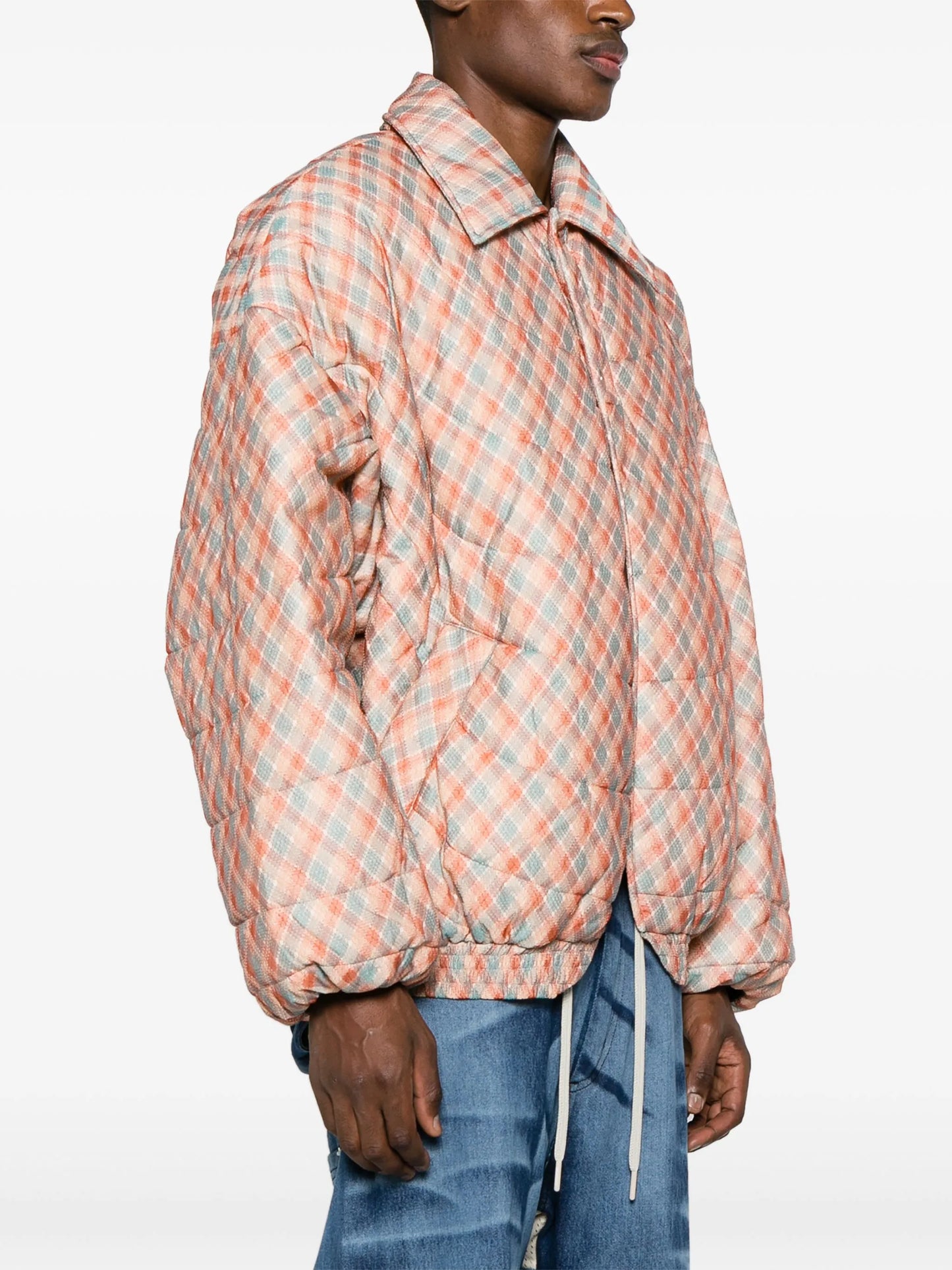 West Polo checked padded jacket