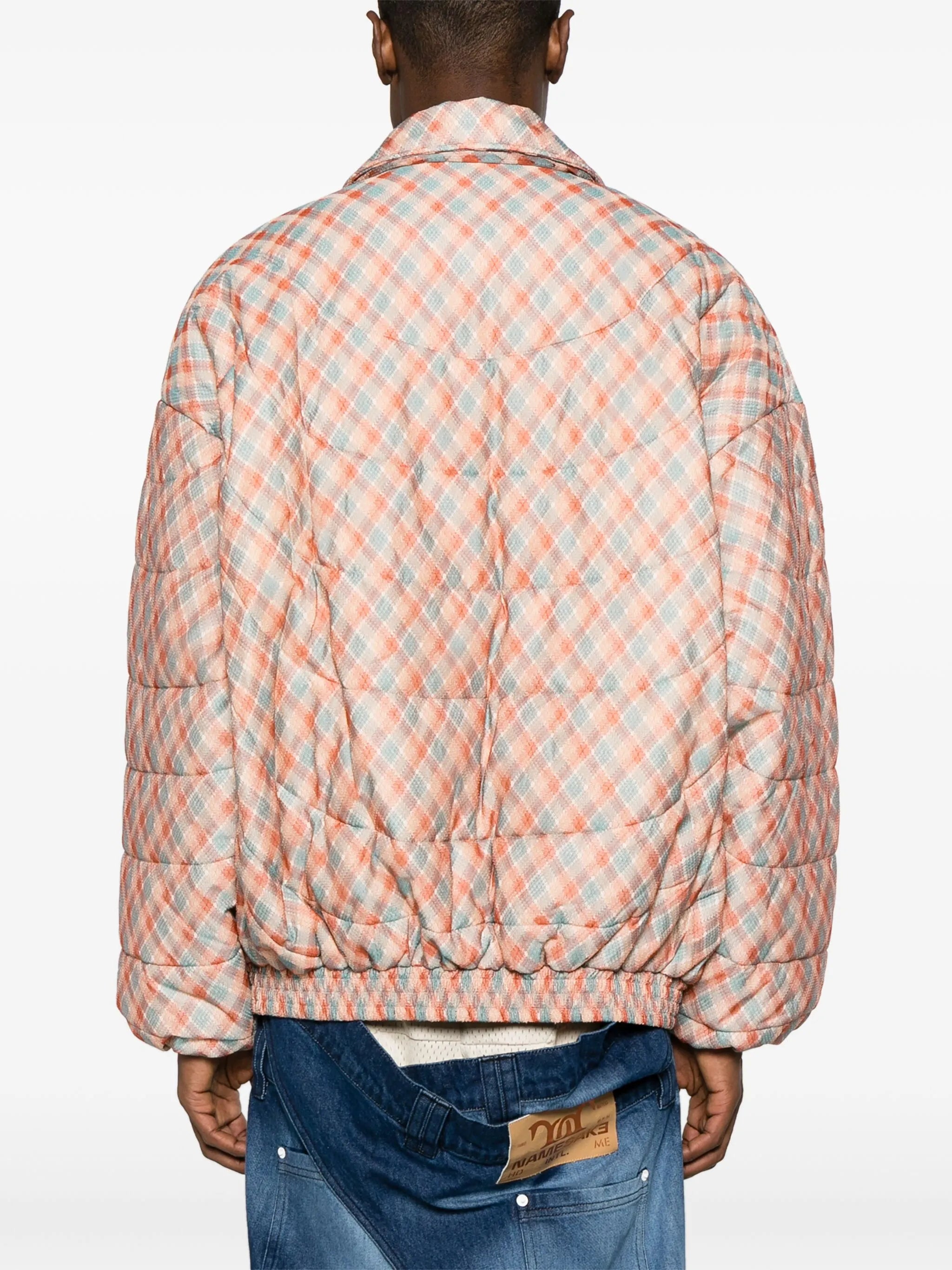 West Polo checked padded jacket